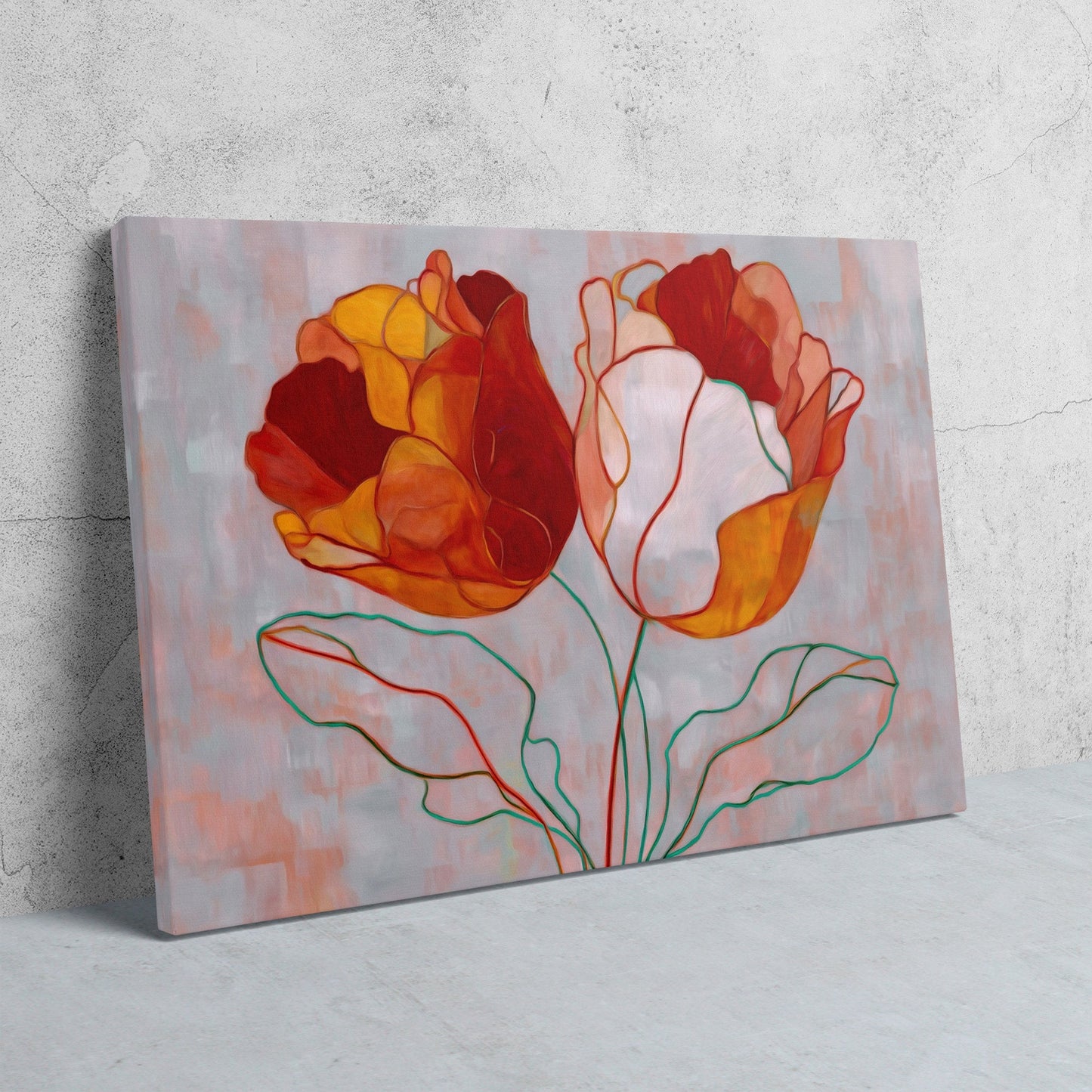 Blooming Fire Symphony - Luxury Wall Art