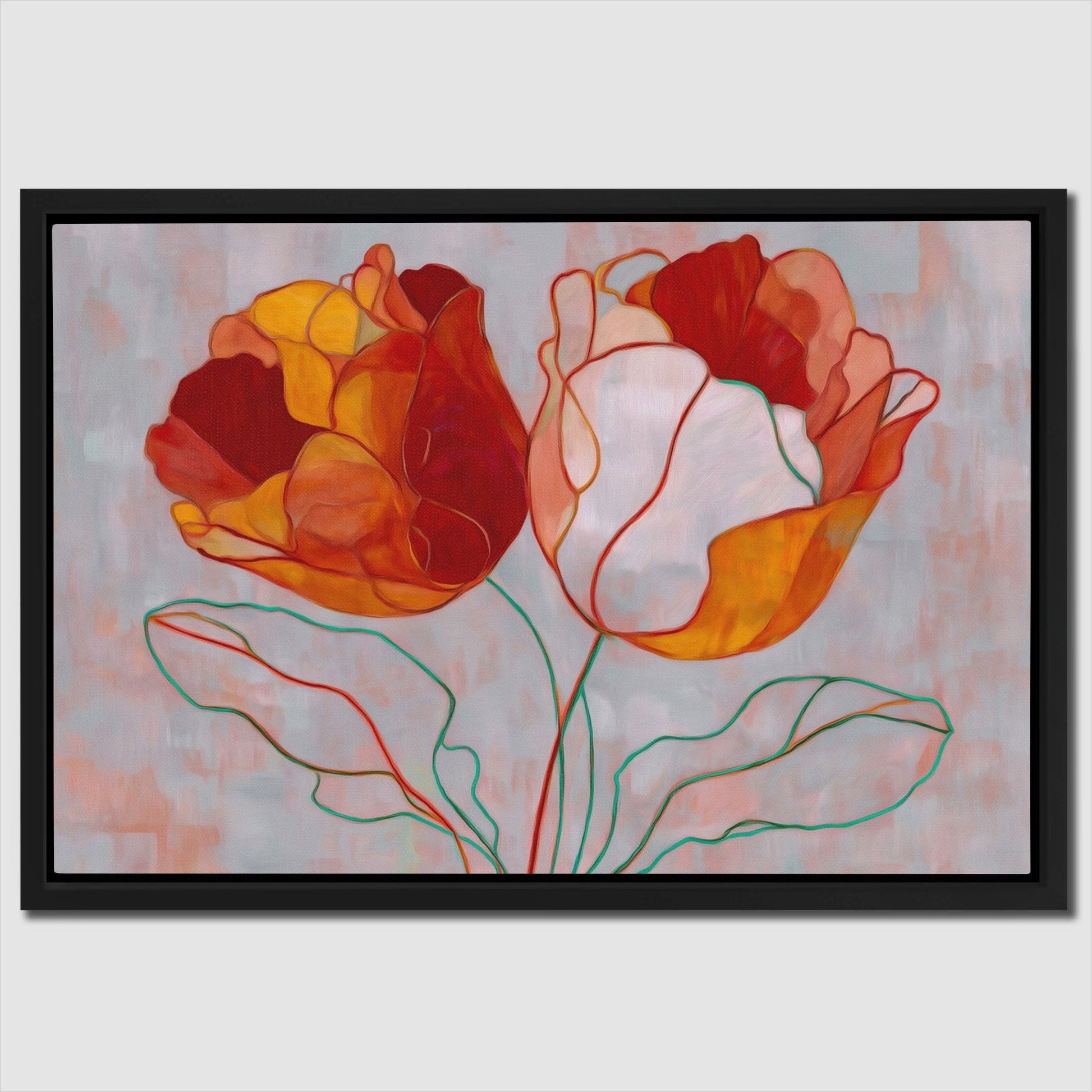 Blooming Fire Symphony - Luxury Wall Art