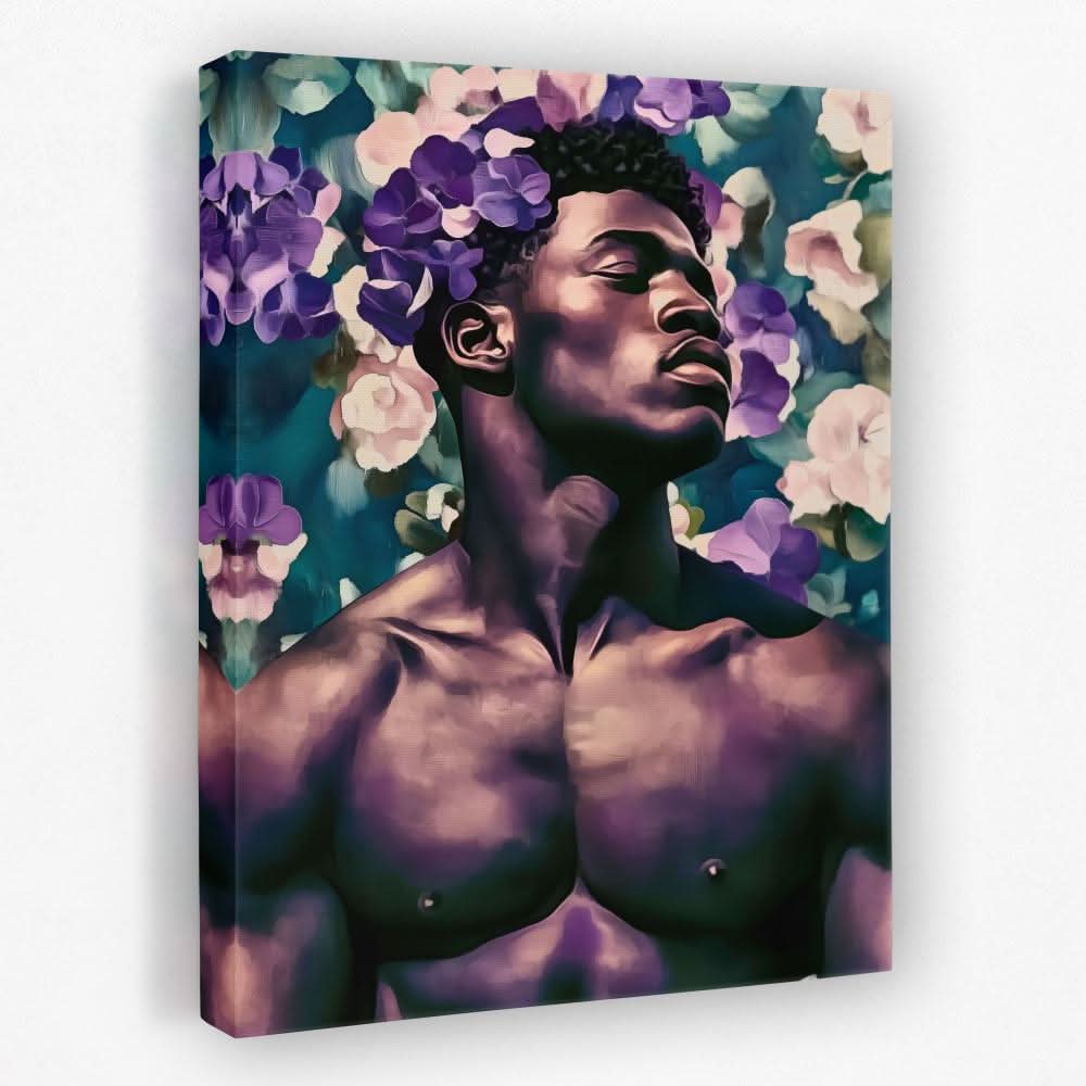 Blooming Strength - African American Canvas Wall Art