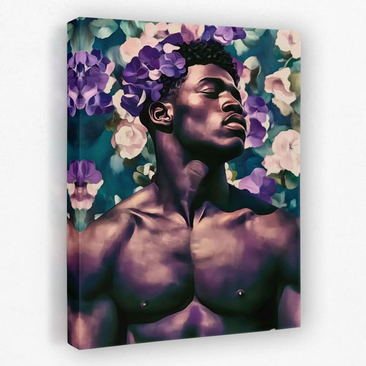 Blooming Strength - African American Canvas Wall Art