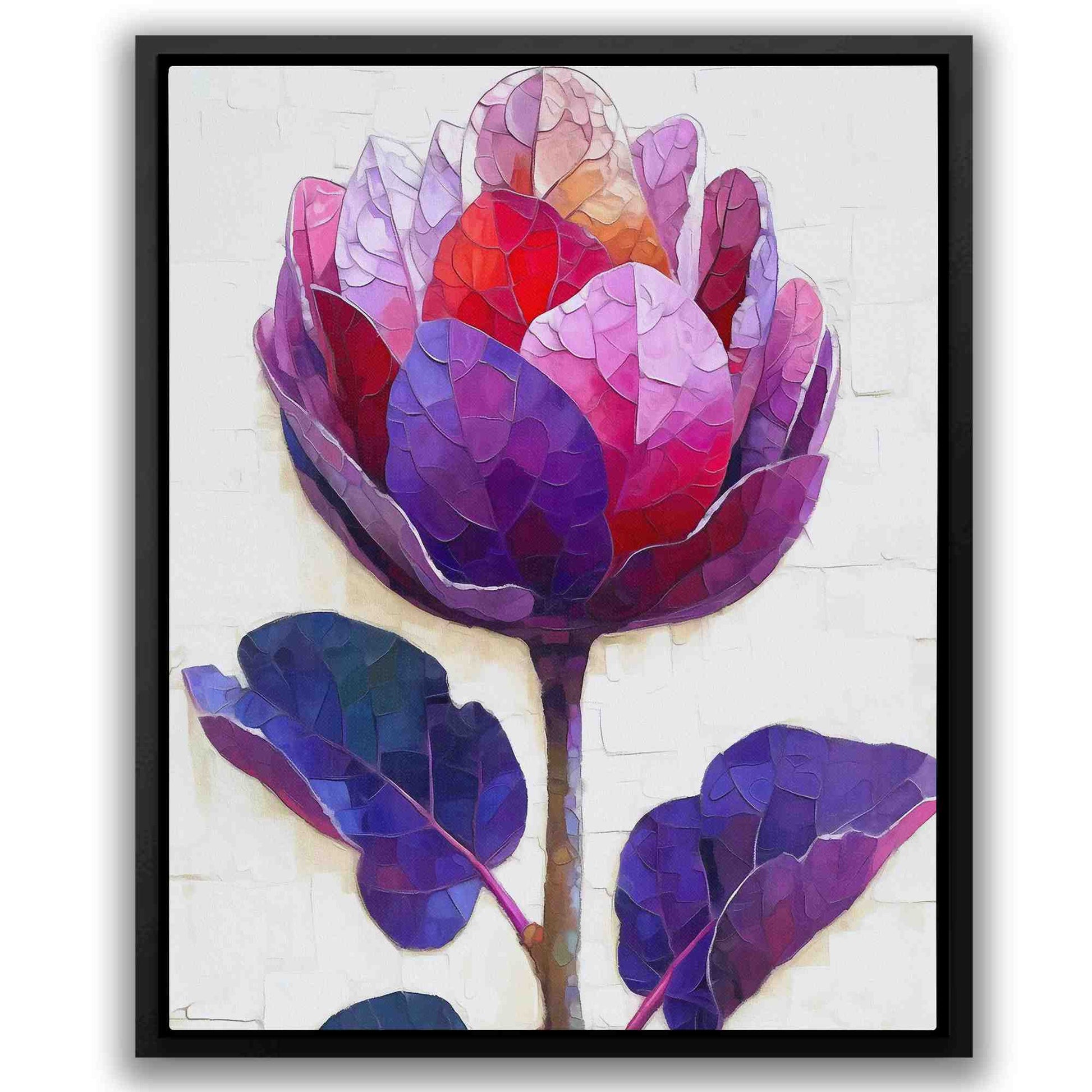 Blossoming Elegance - Purple Flowers Canvas Print