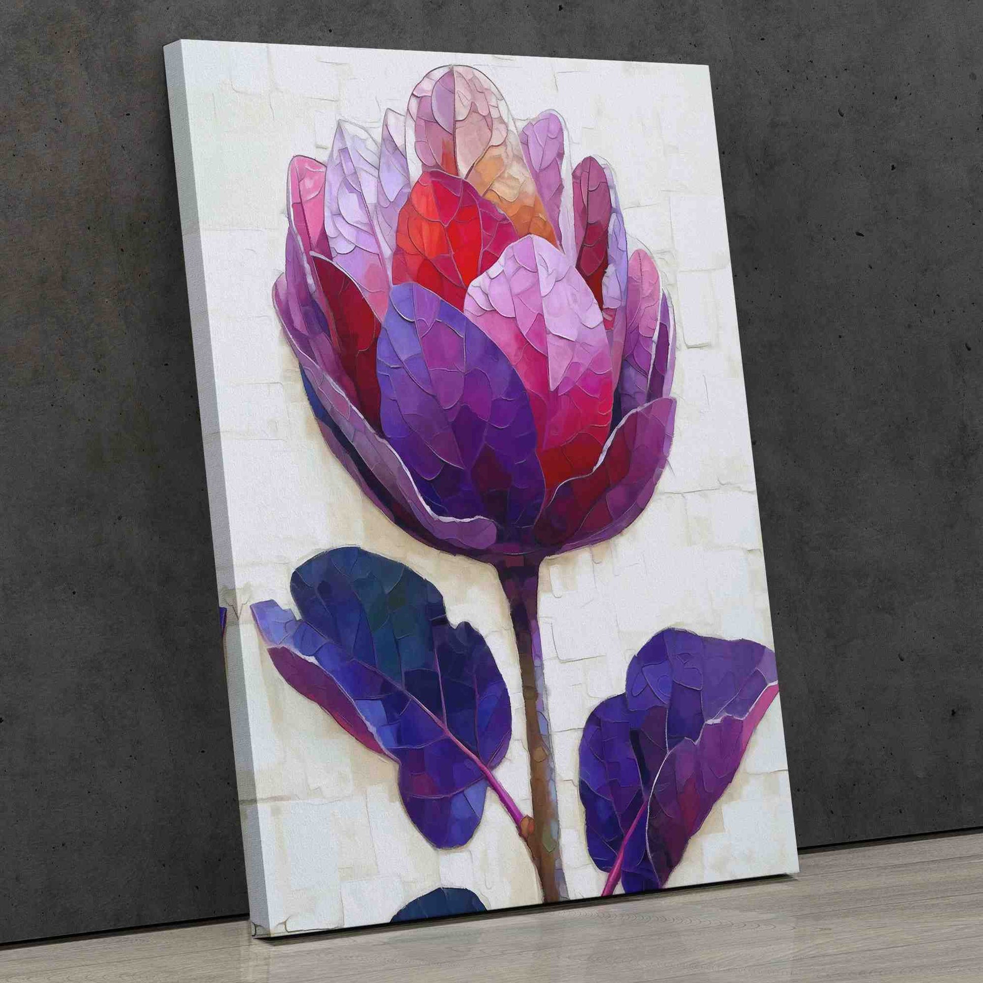Blossoming Elegance - Purple Wall Art