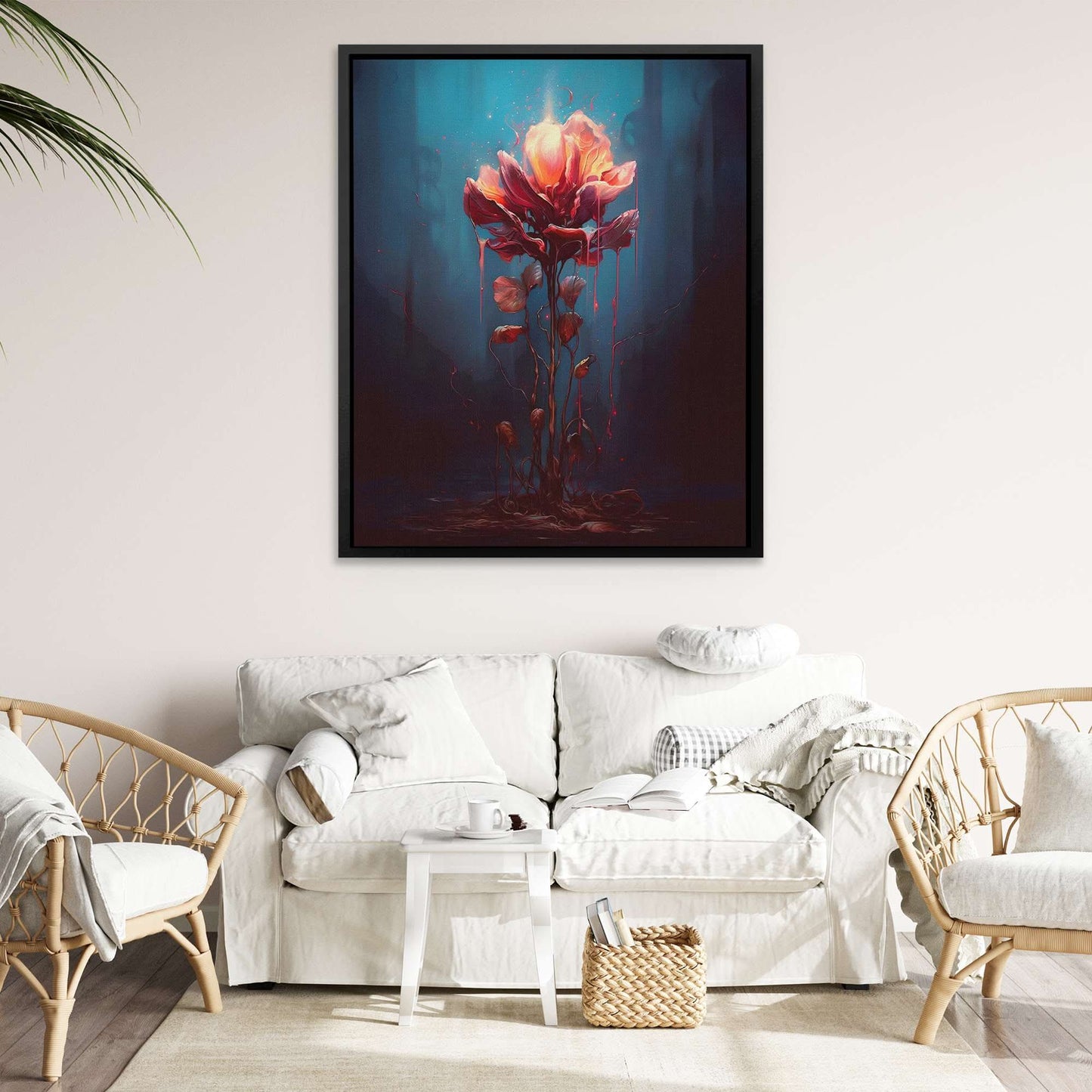 Blossoming Petals - Large Surrealism Canvas Print