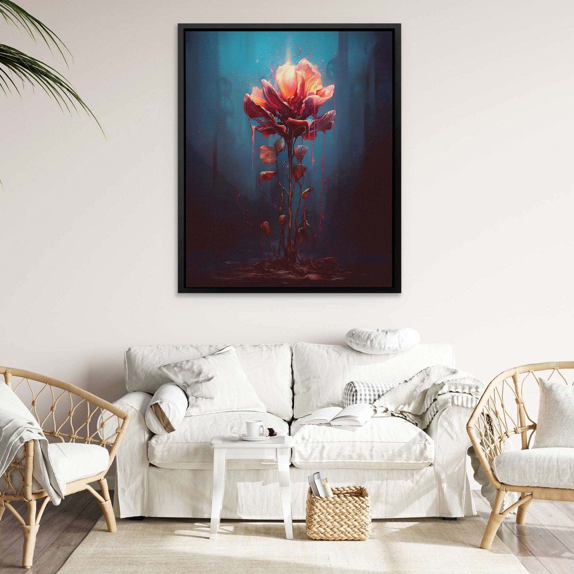 Blossoming Petals - Large Surrealism Canvas Print