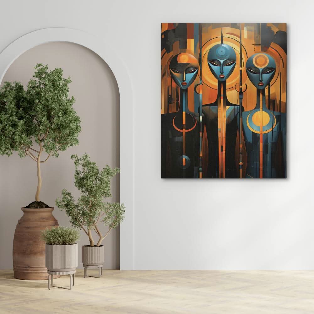 Blue Aliens - Aliens Art