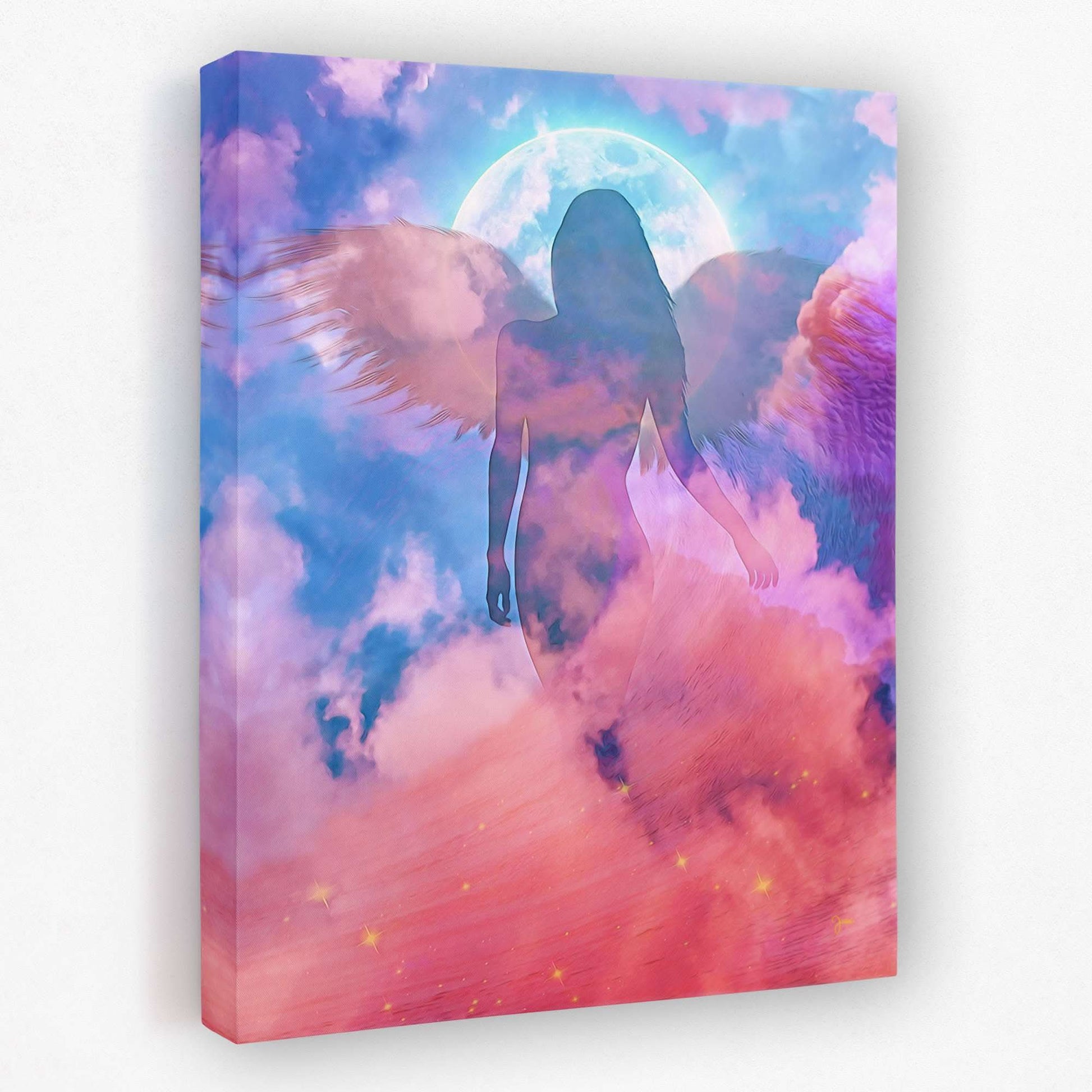 Blue Angel - Angel Canvas Wall Art