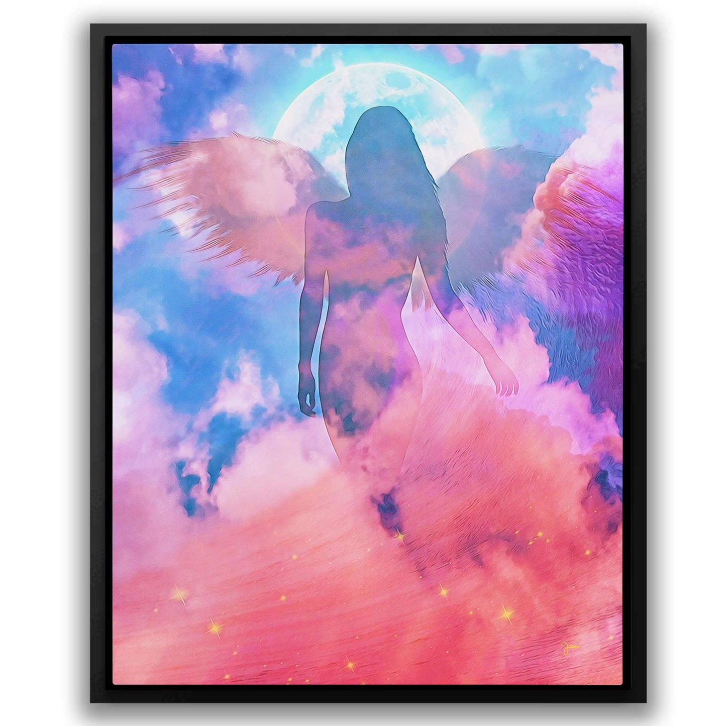 Blue Angel - Blue Canvas Wall Art