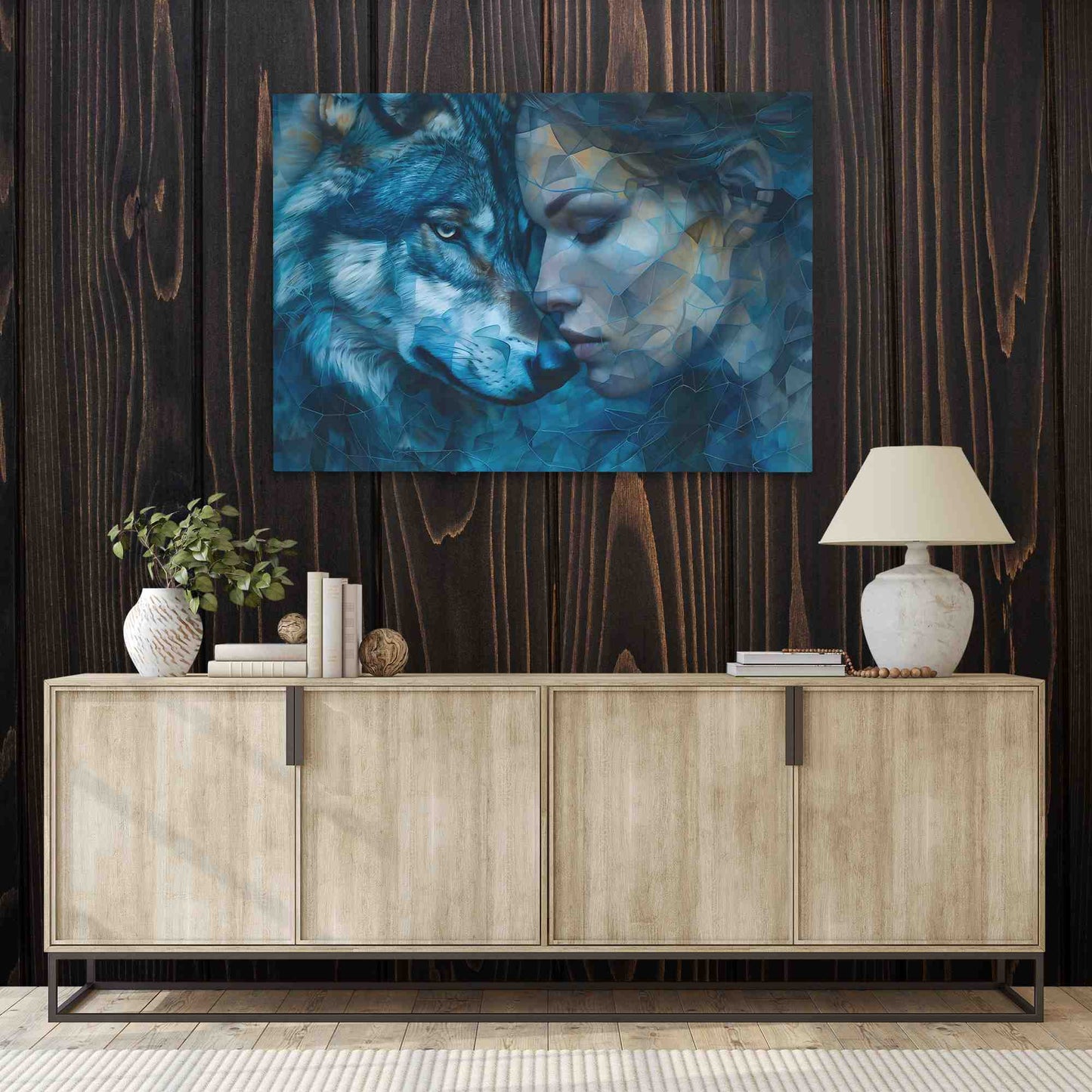 Blue Depths - Large Fantasy Canvas Print