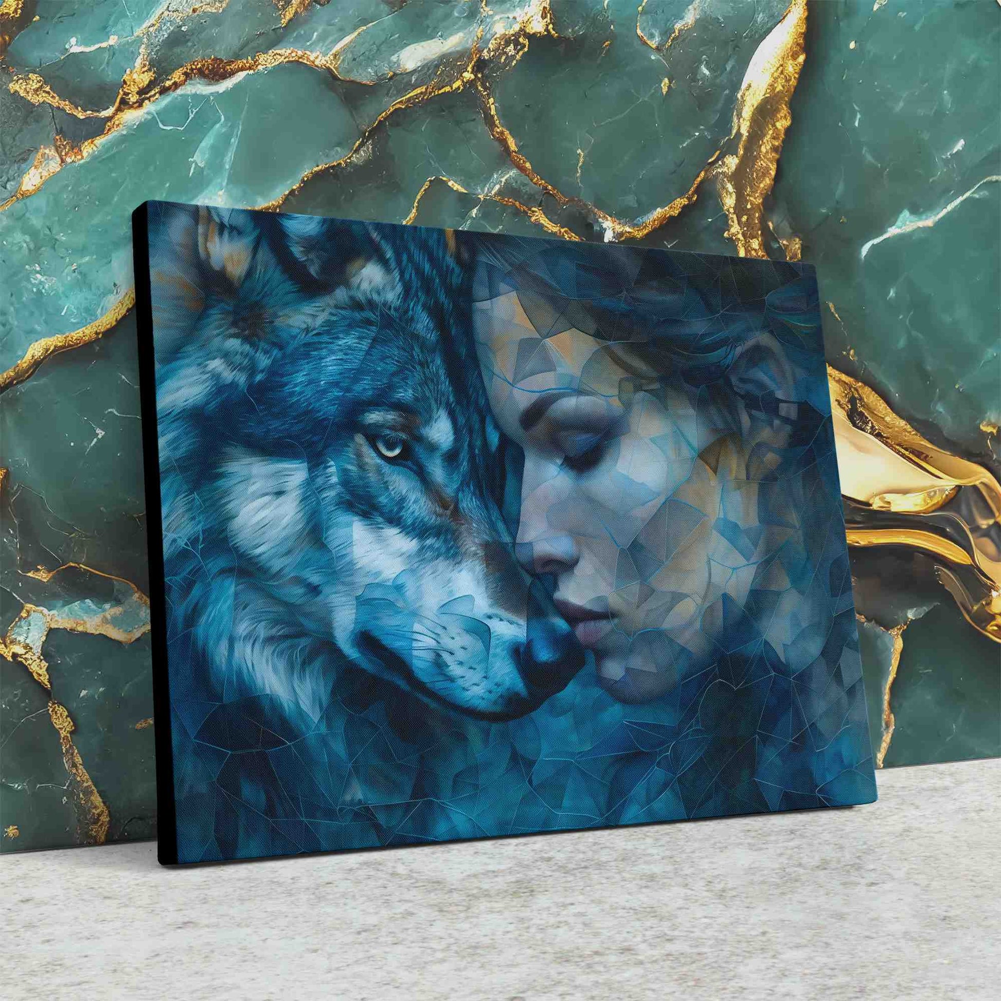 Blue Depths - Blue Horizontal Canvas Print