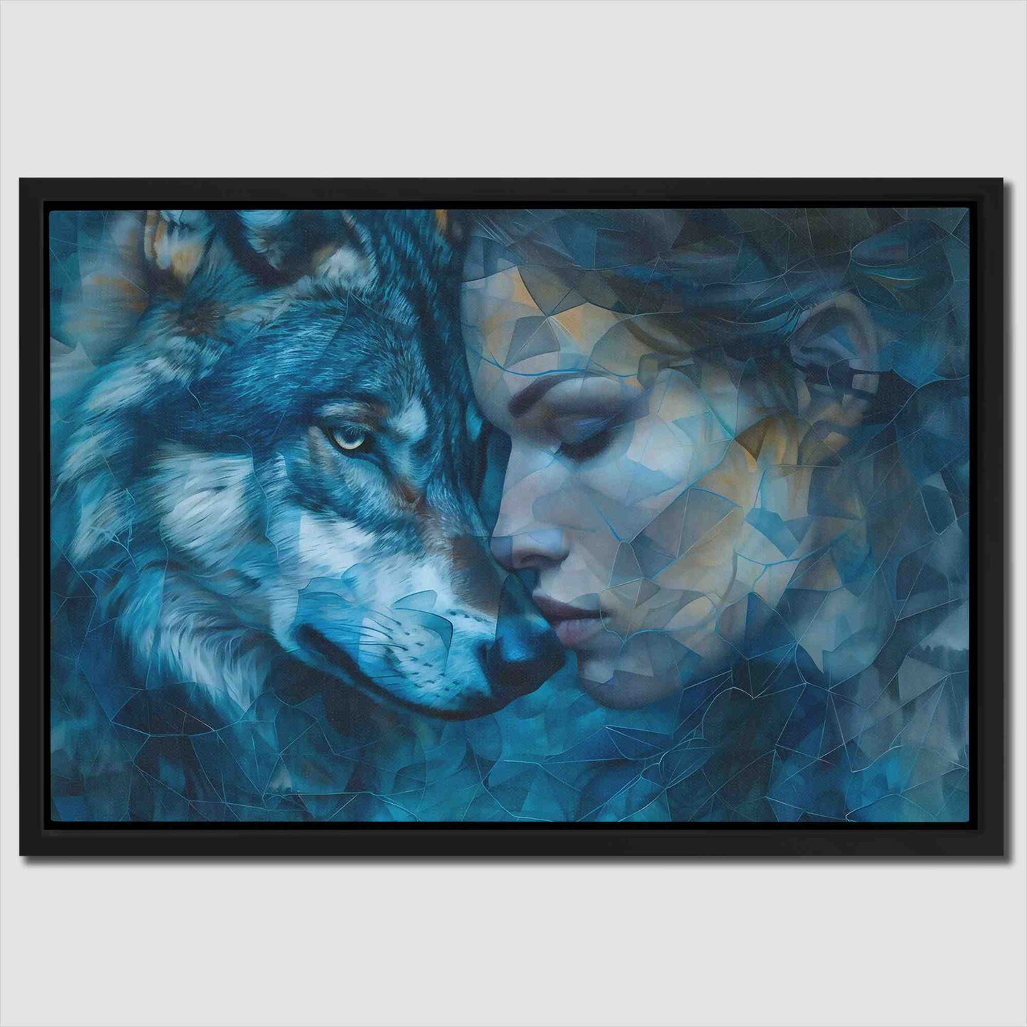 Blue Depths - Fantasy Blue Canvas Wall Art