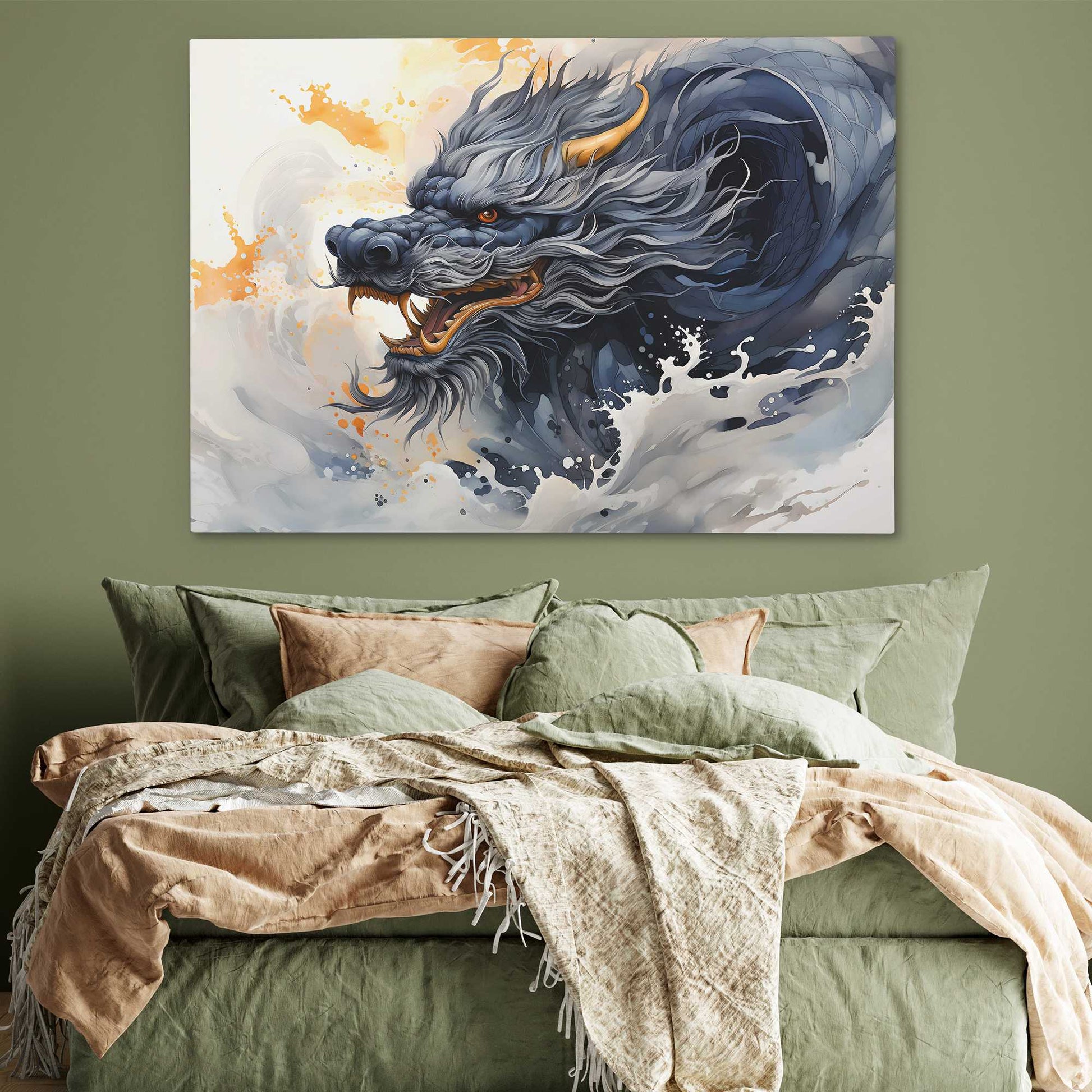 Blue Dragon - Asian Art