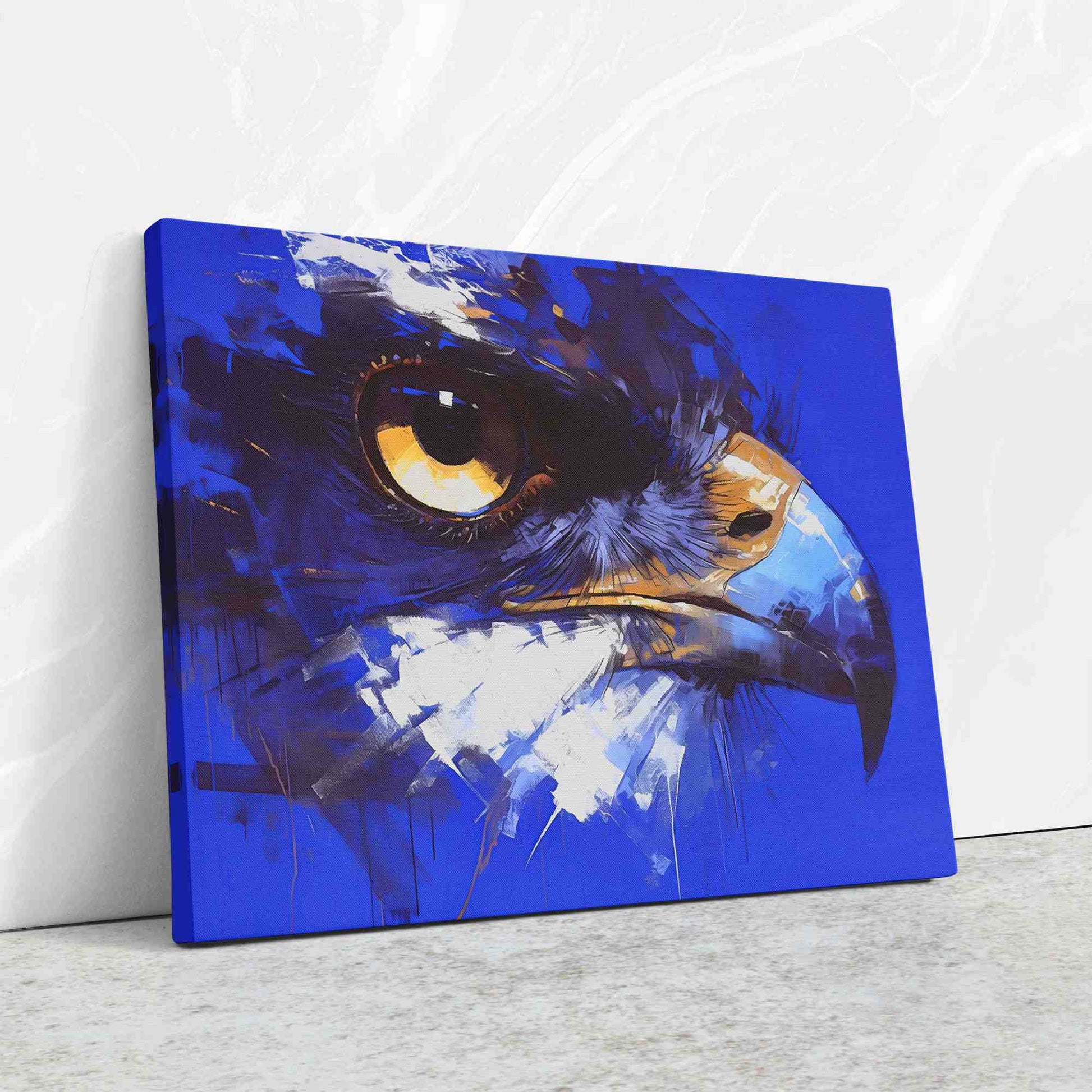 Blue Falcon - Wall Art in Black Frame