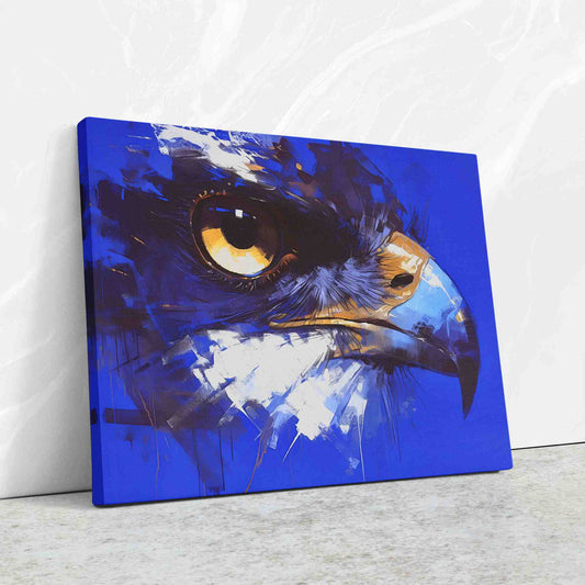 Blue Falcon - Wall Art in Black Frame