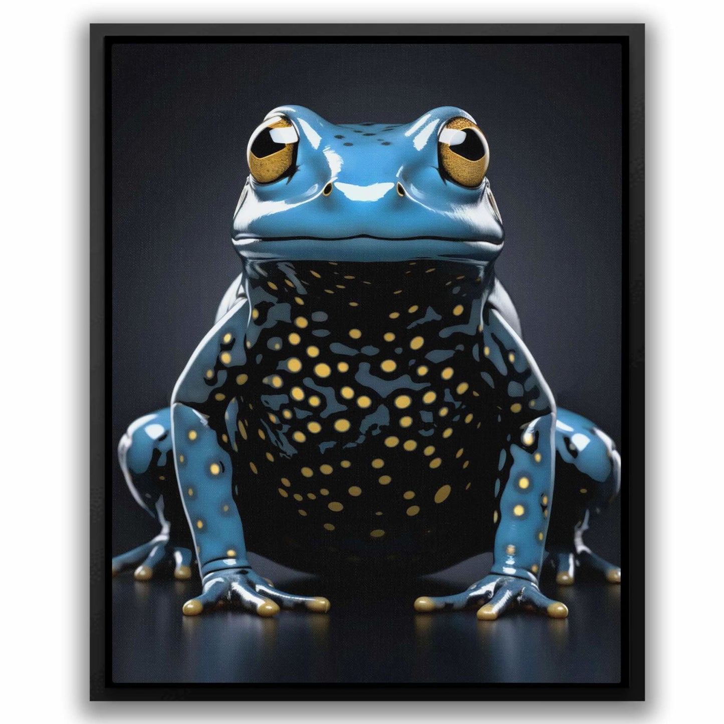 Blue Frog - Large Canvas Print