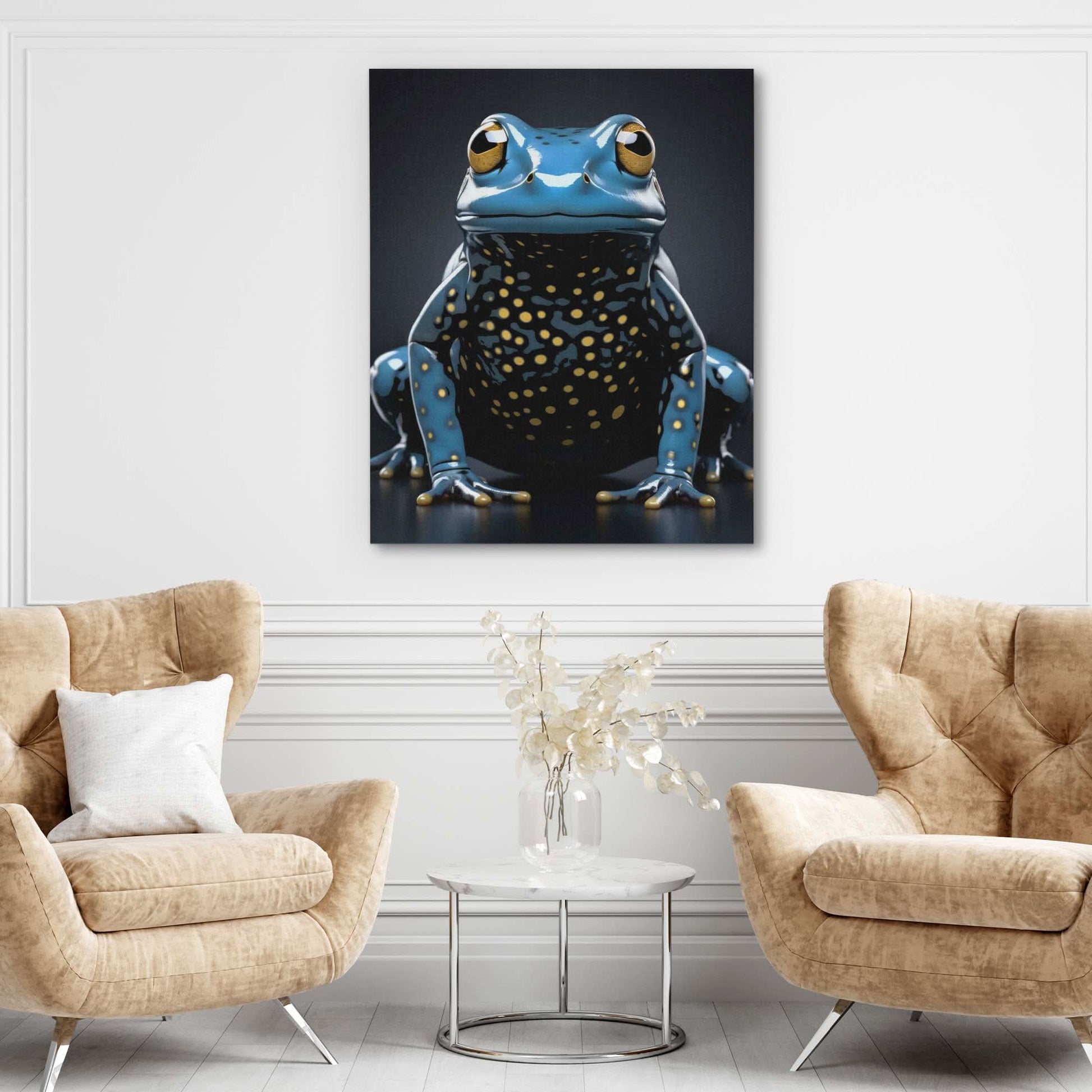 Blue Frog - Frog Art