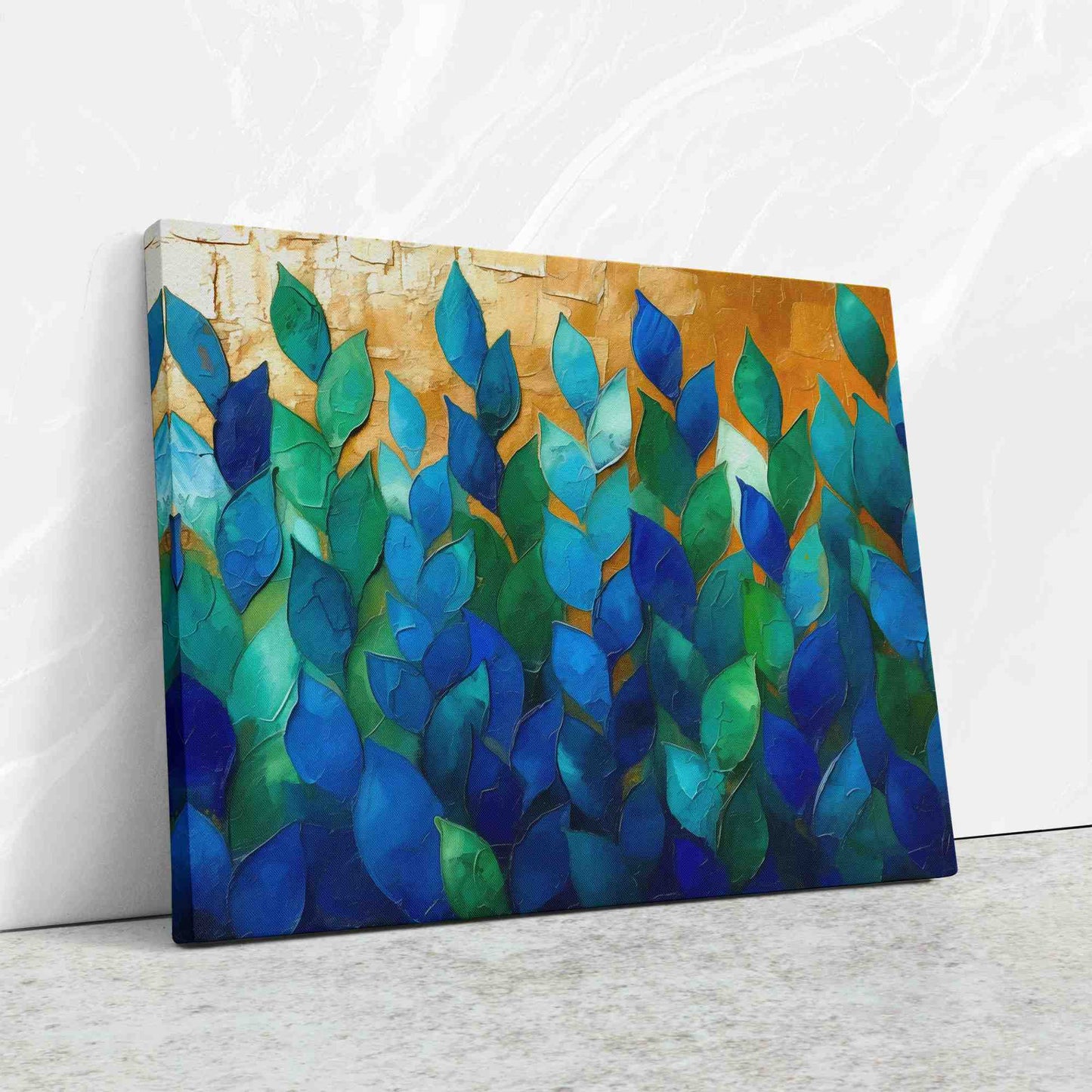 Blue Garden - Blue Canvas Wall Art