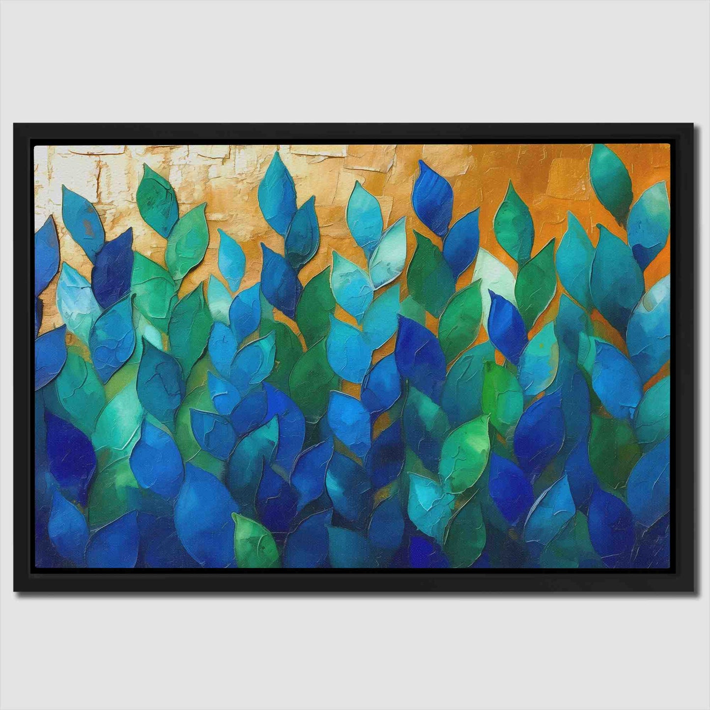 Blue Garden - Floral Art for Bathroom