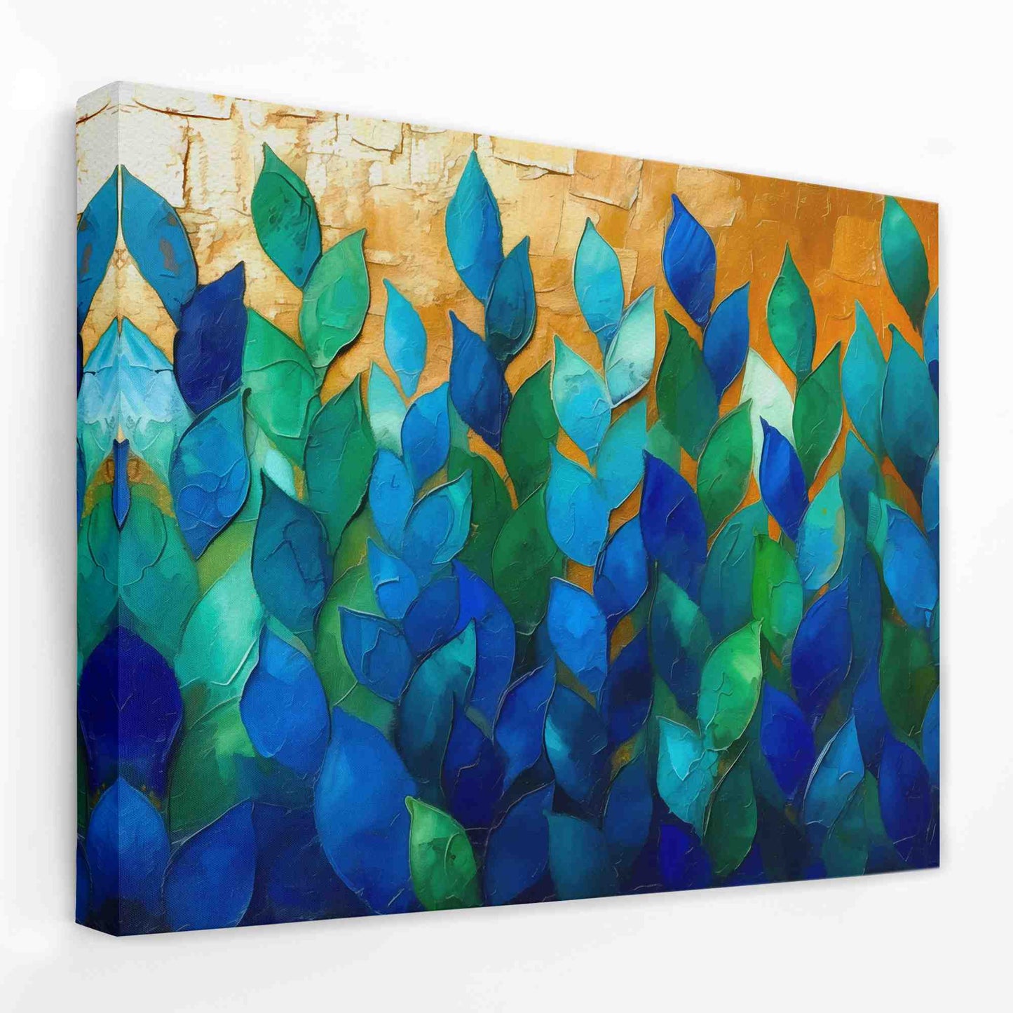 Blue Garden - Floral Canvas Wall Art