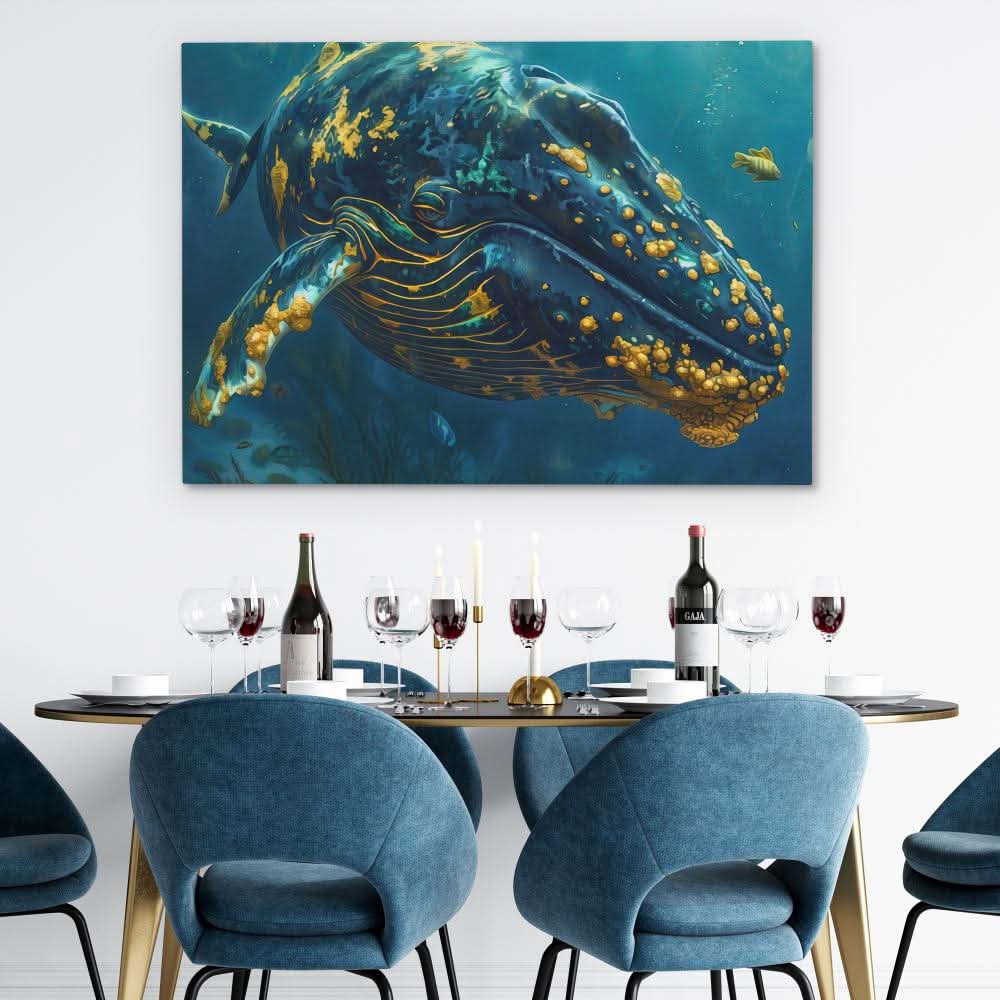 Blue Giant of the Sea - Animals Art for Bedroom