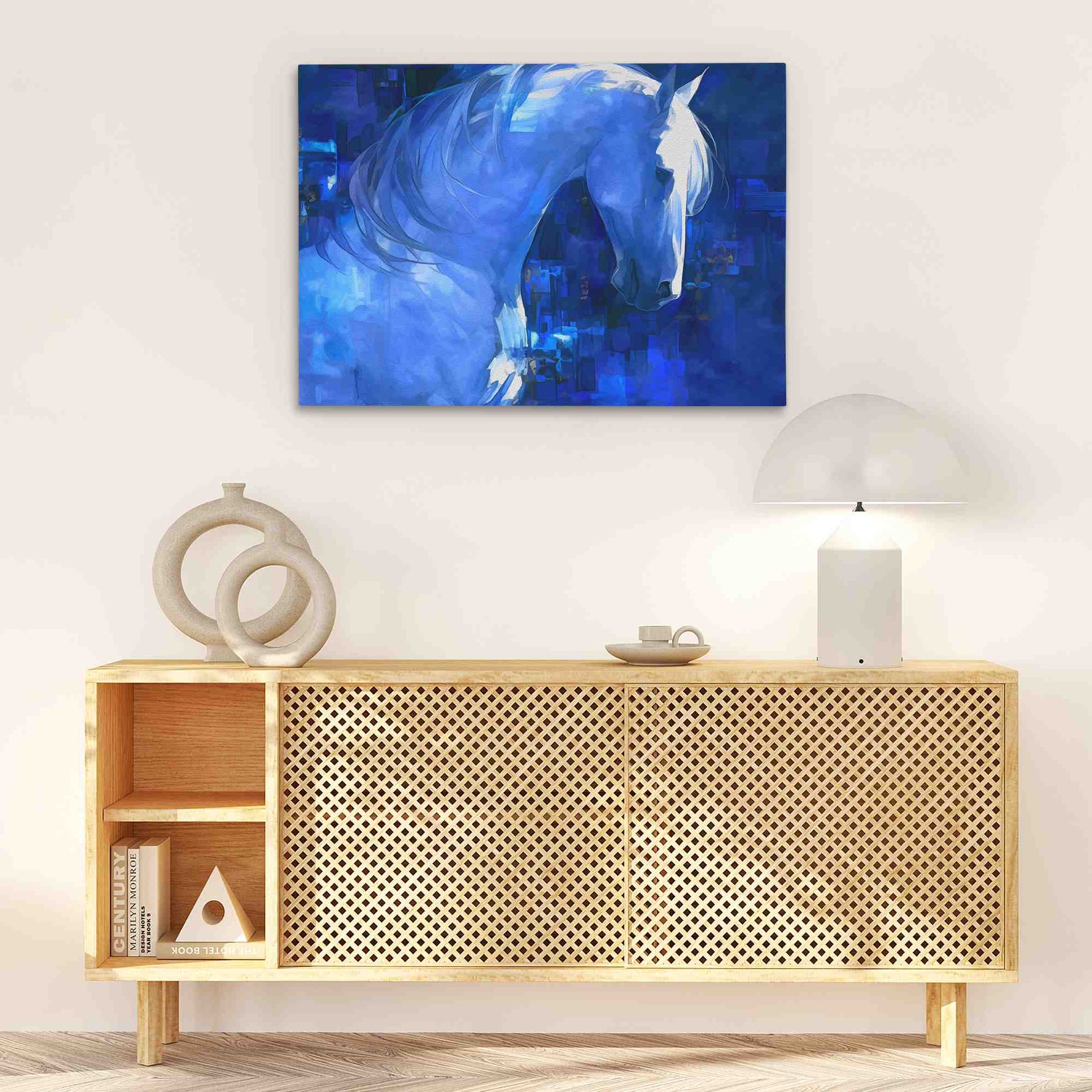 Blue Indigo - Blue Canvas Wall Art