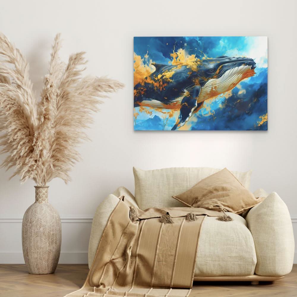 Blue Magic - Wall Art in Black Frame