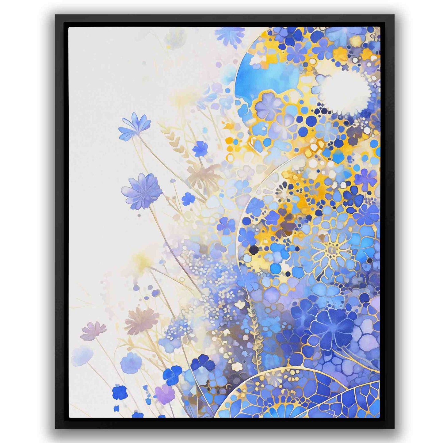 Blue Mosaic - Floral Art