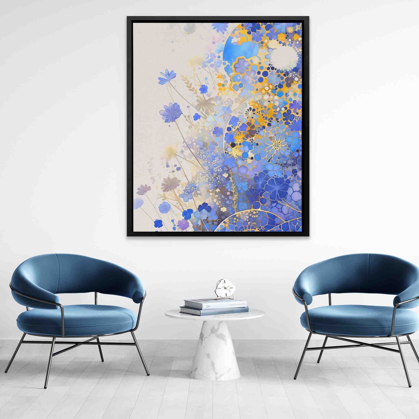 Blue Mosaic - Blue Wall Art