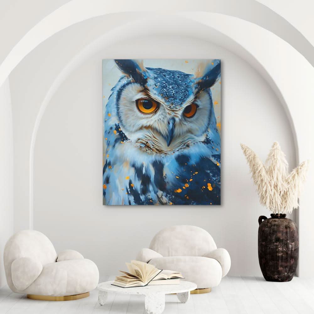 Blue Owl - Large Canvas Print