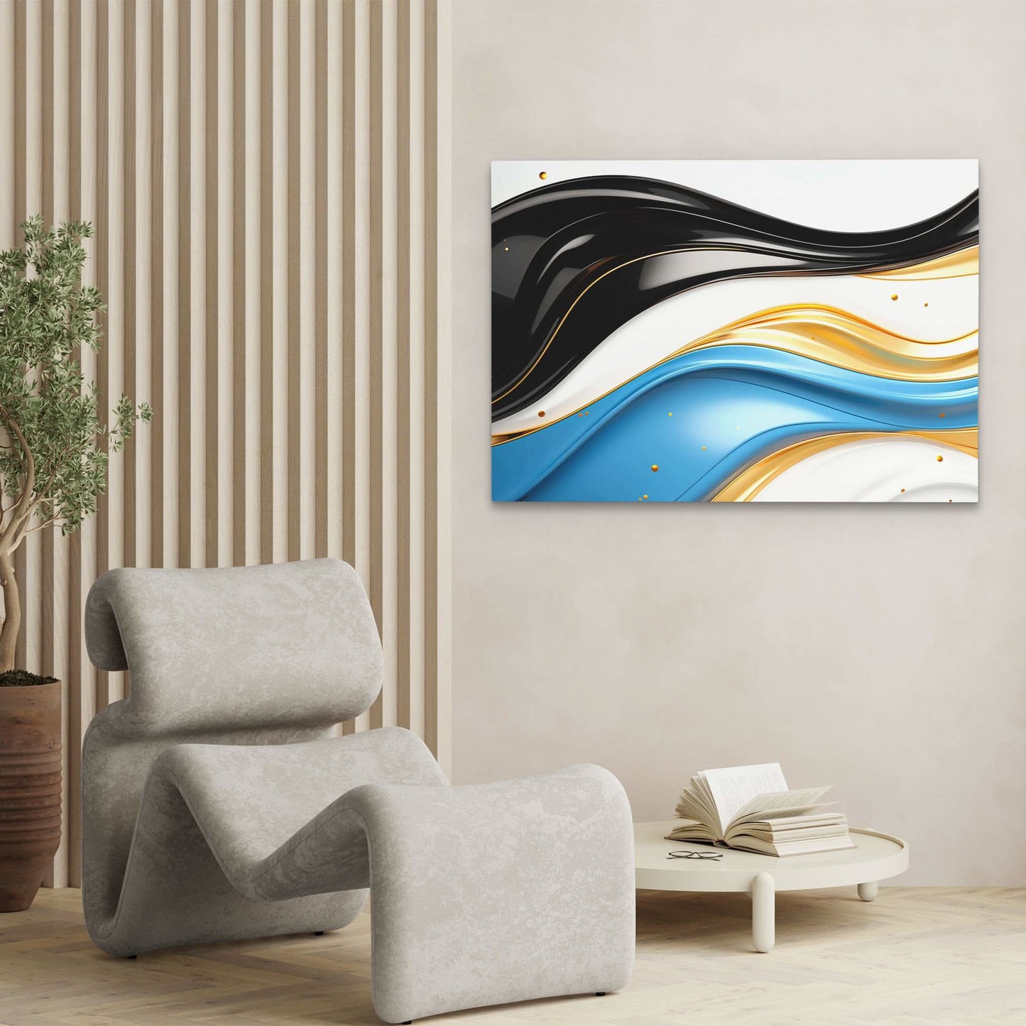 Blue Serenity - Blue Wall Art for Bathroom