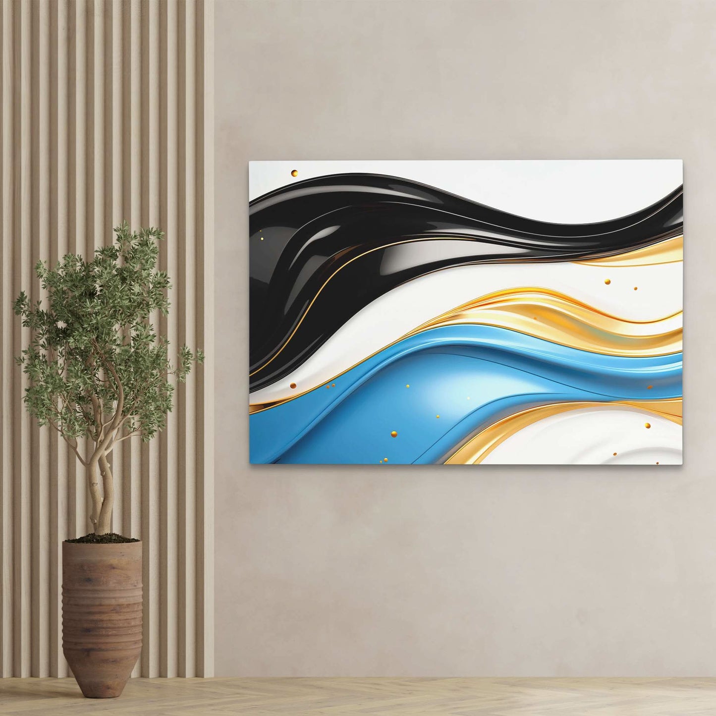 Blue Serenity - Blue Canvas Print