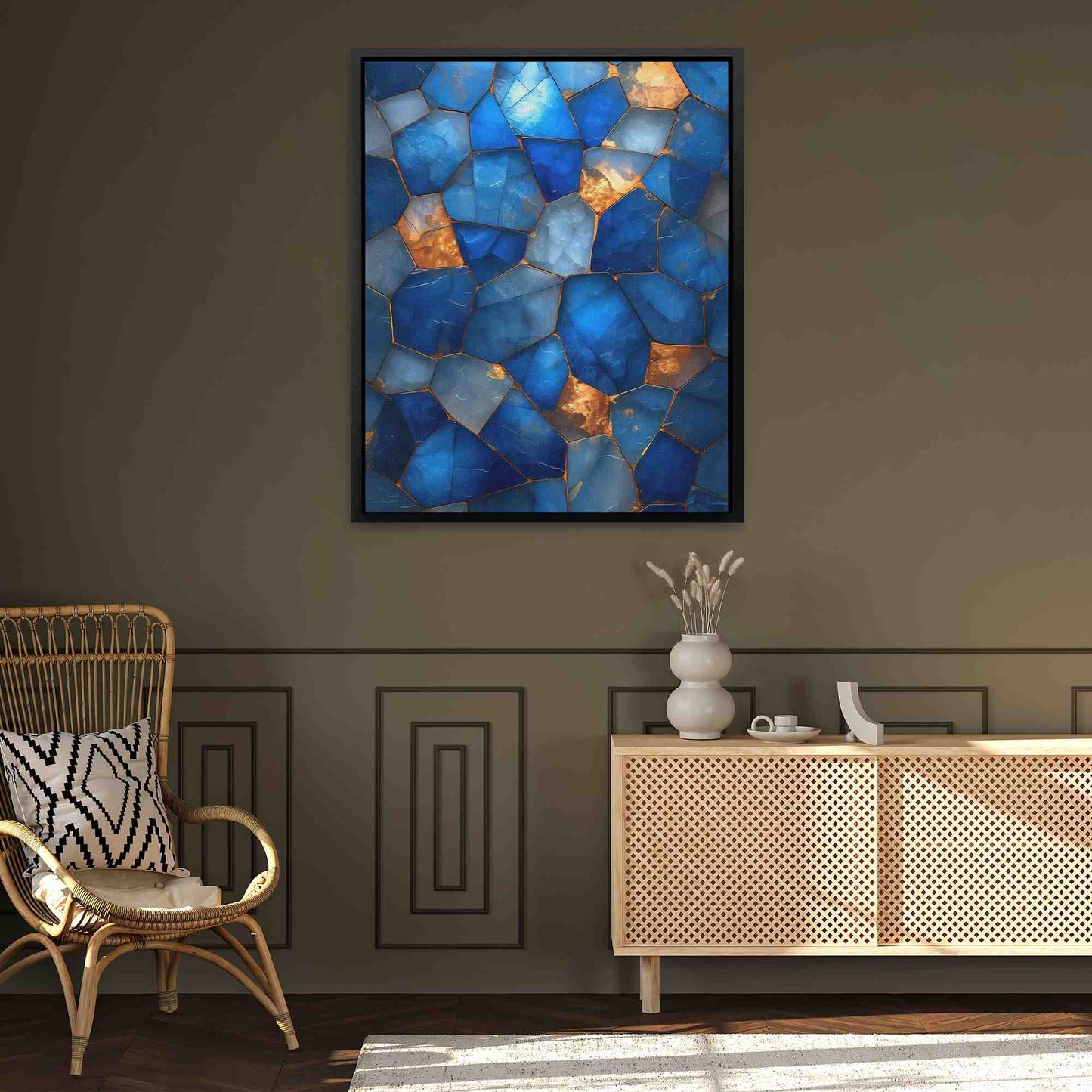 Blue Soul - Large Abstract Canvas Print