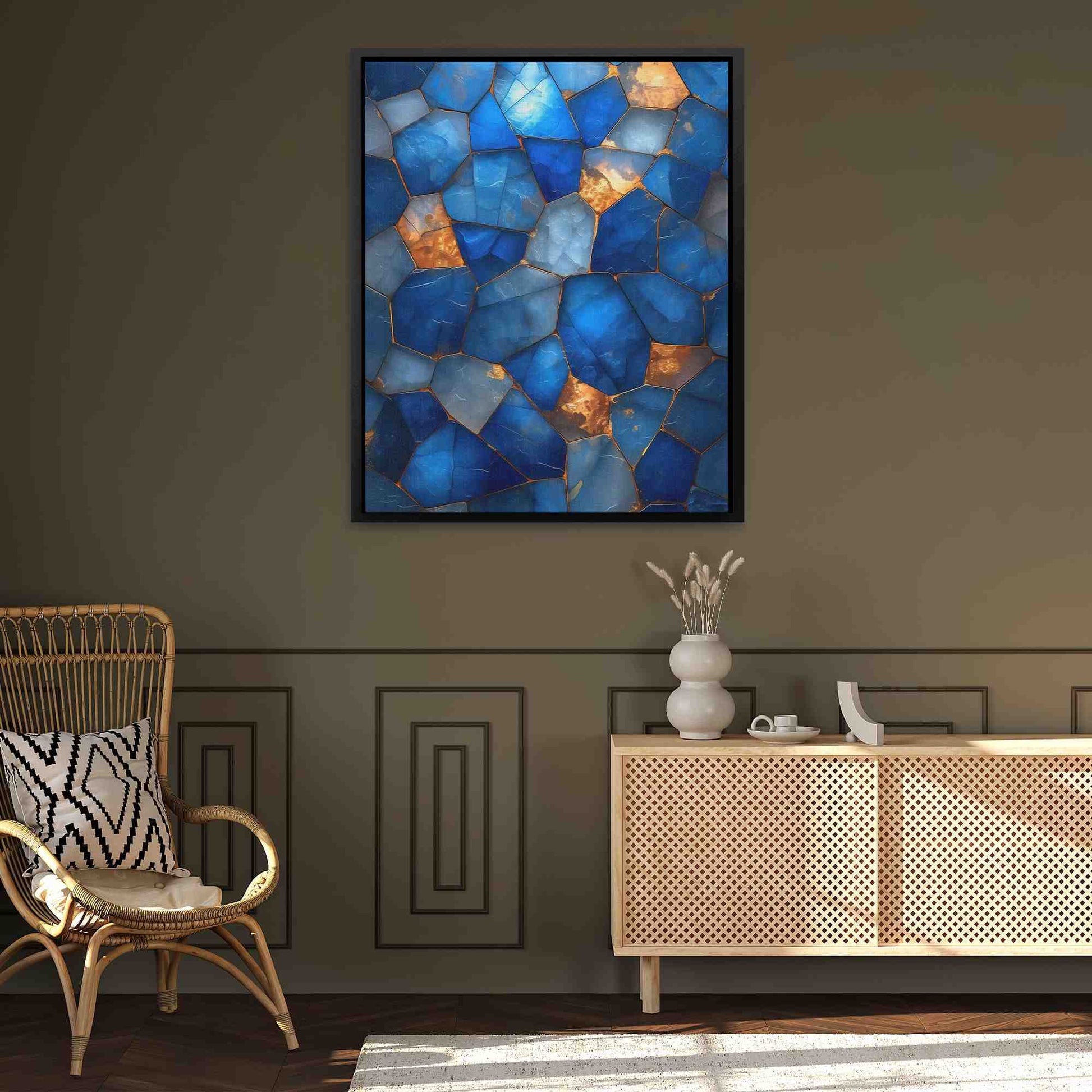 Blue Soul - Large Abstract Canvas Print