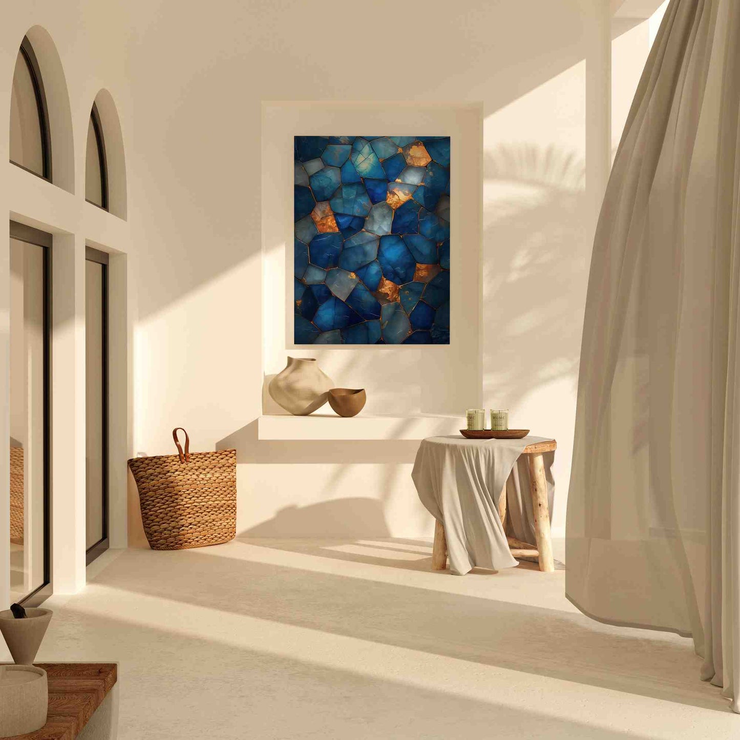 Blue Soul - Blue Wall Art for Living Room