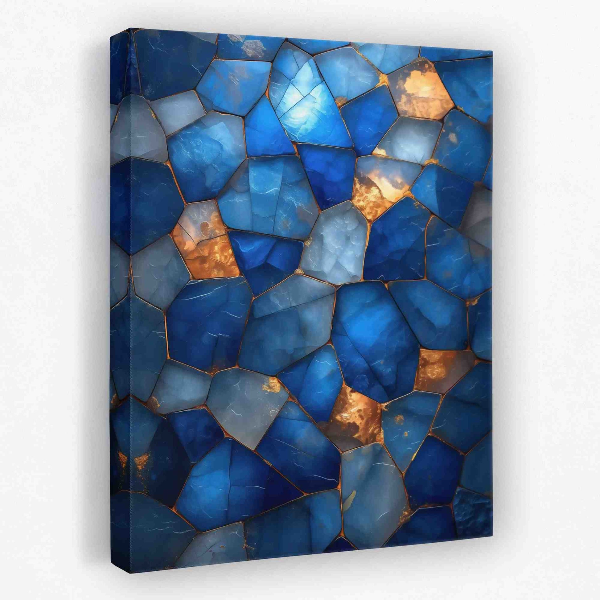 Blue Soul - Mineral Canvas Wall Art