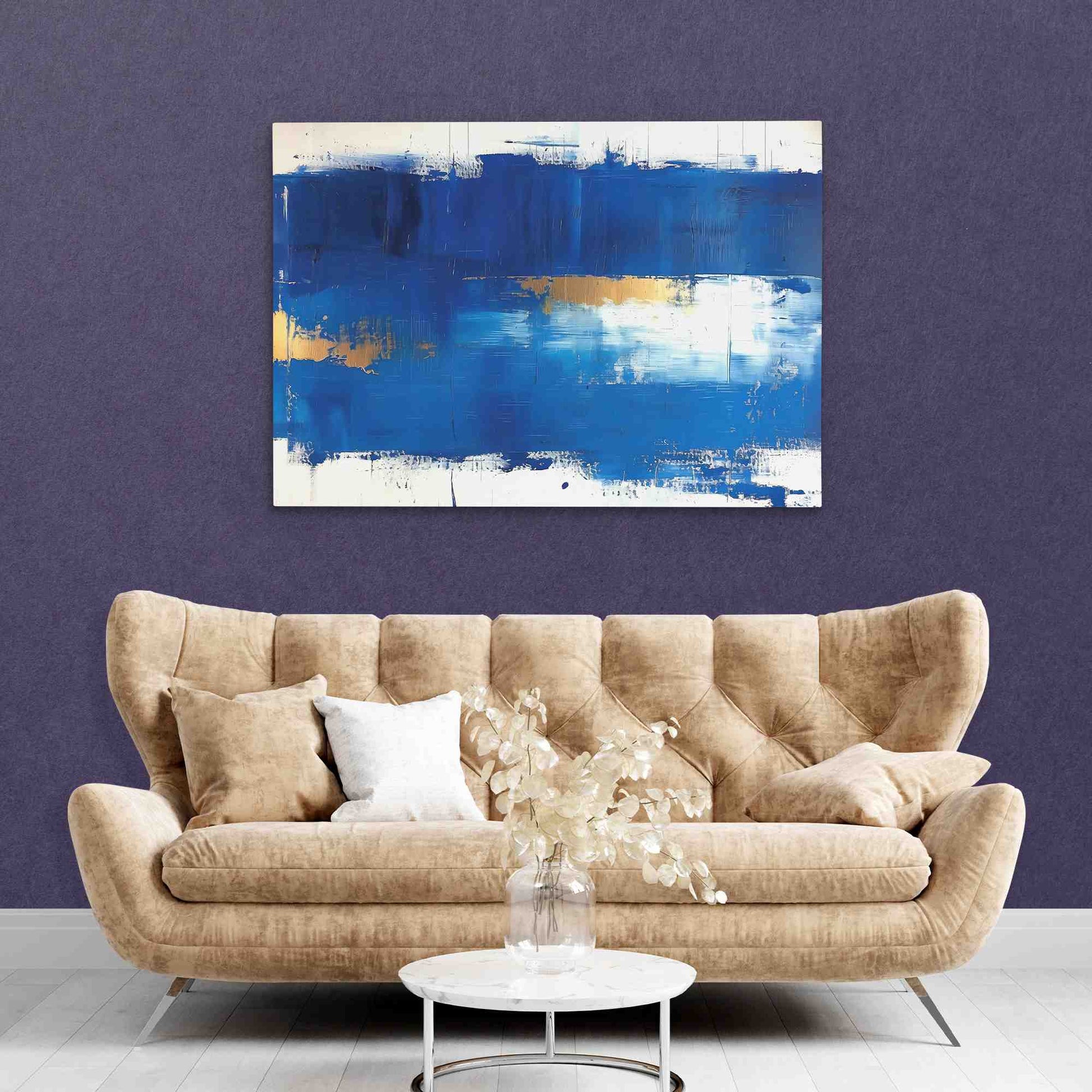 Blue Stroke - Blue Wall Art