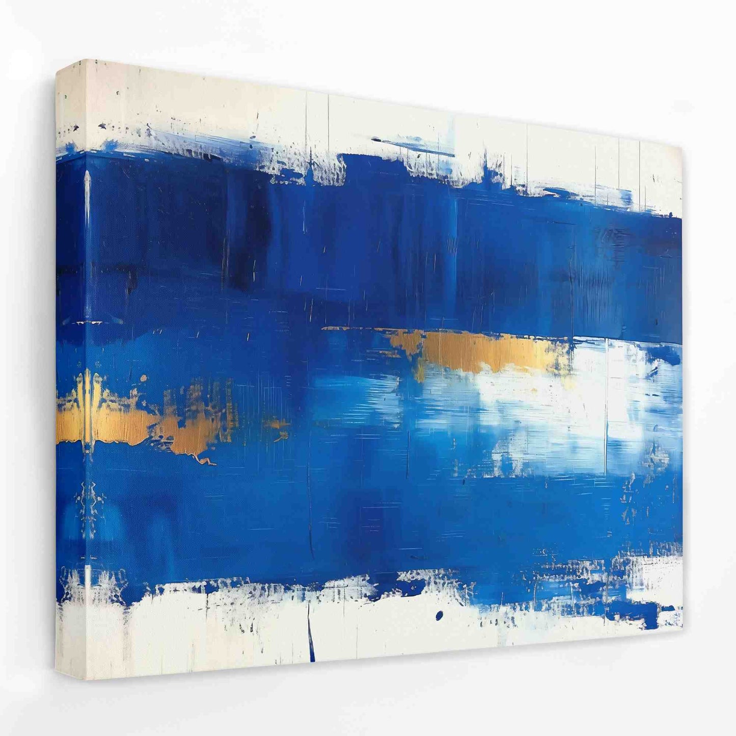 Blue Stroke - Horizontal Canvas Wall Art