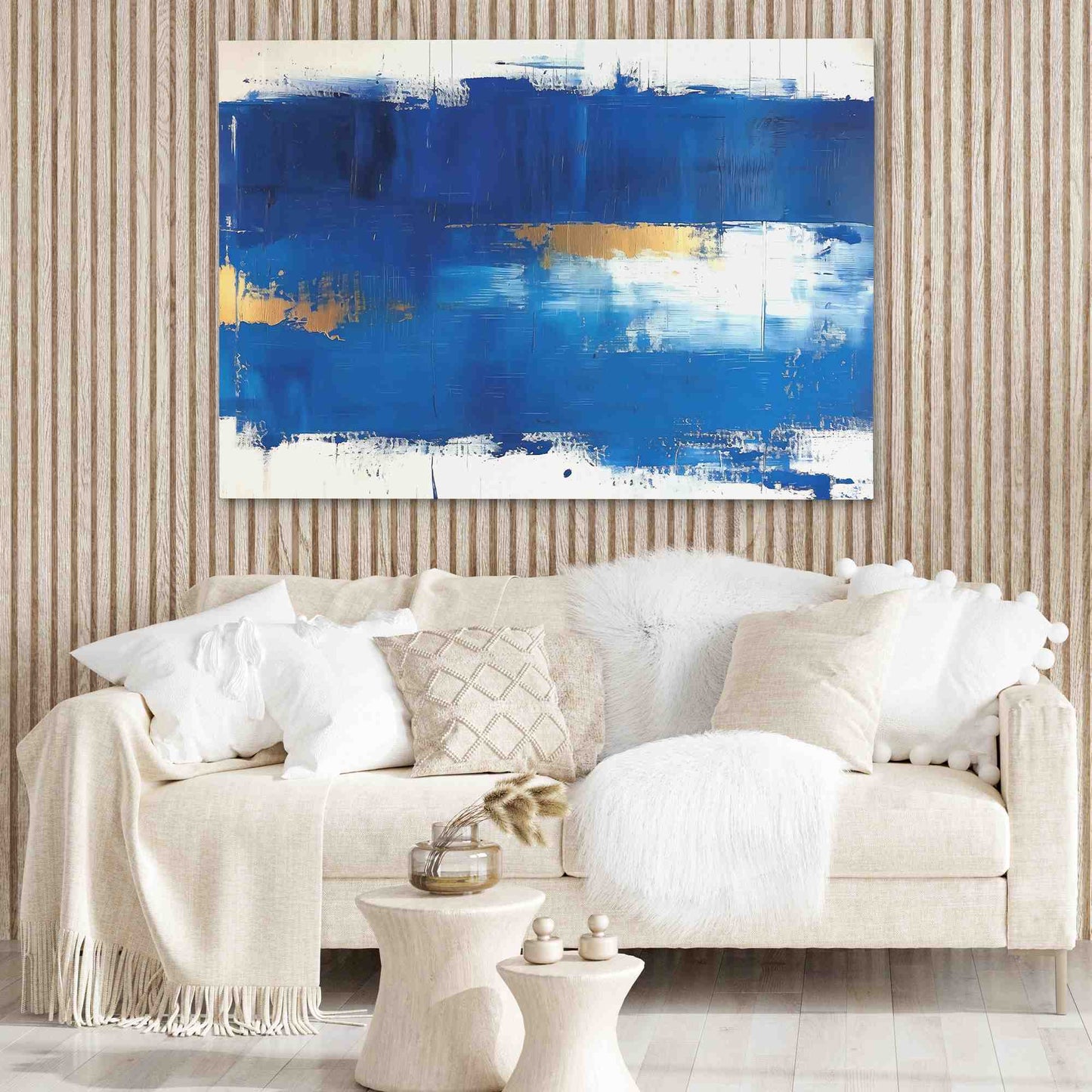 Blue Stroke - Horizontal Art