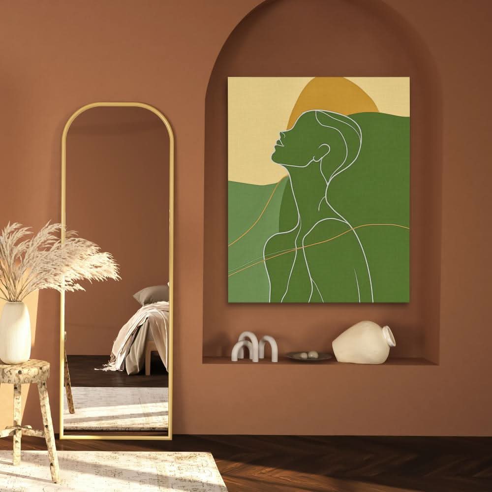 Body Bliss - Abstract Wall Art in Black Frame