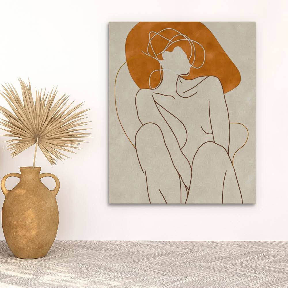 Body Image - Large Abstract Canvas Print