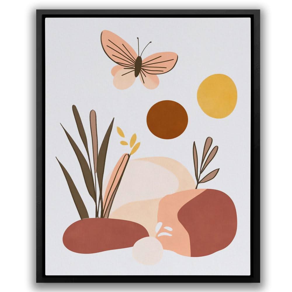 Boho Butterfly Art - Butterfly Canvas Wall Art