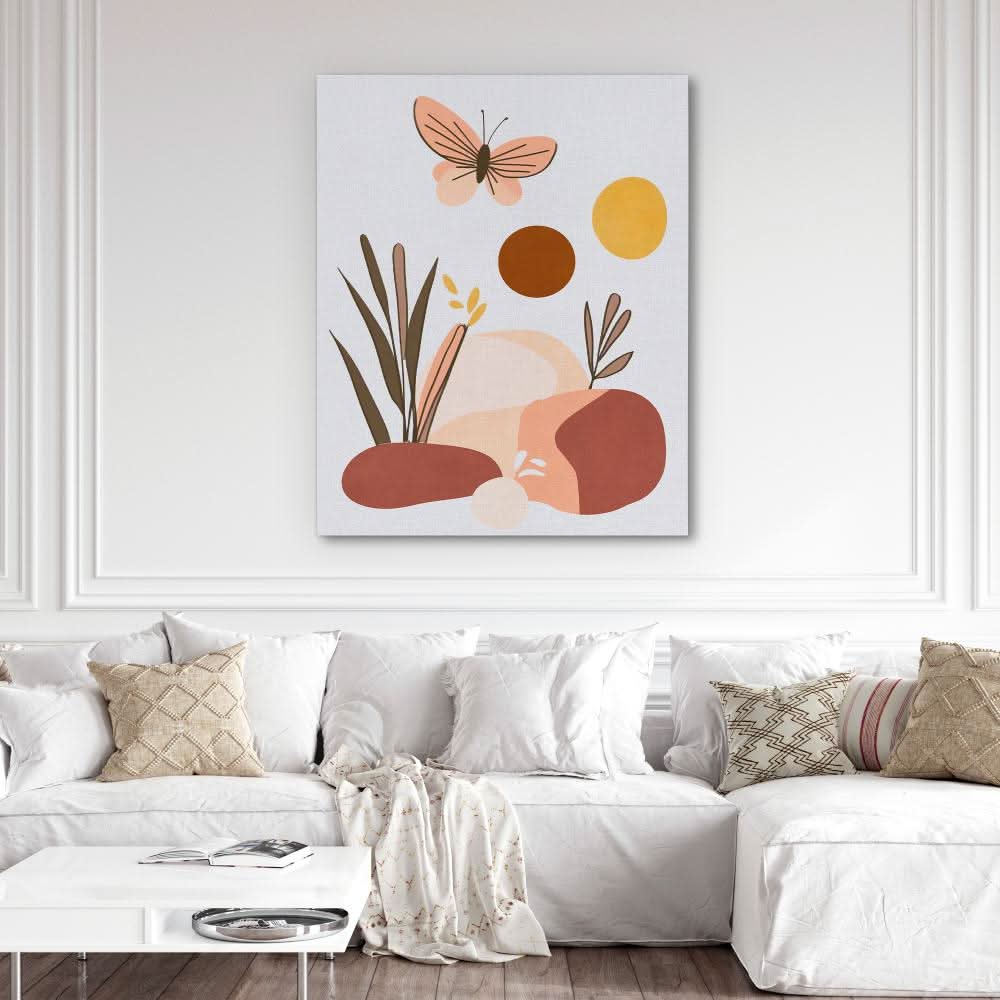 Boho Butterfly Art - Butterfly Art for Bedroom