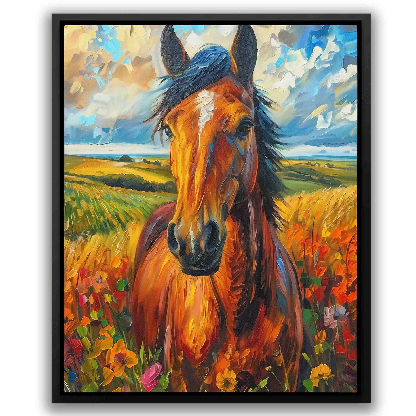Bold Beauty - Watercolor Brown Canvas Wall Art