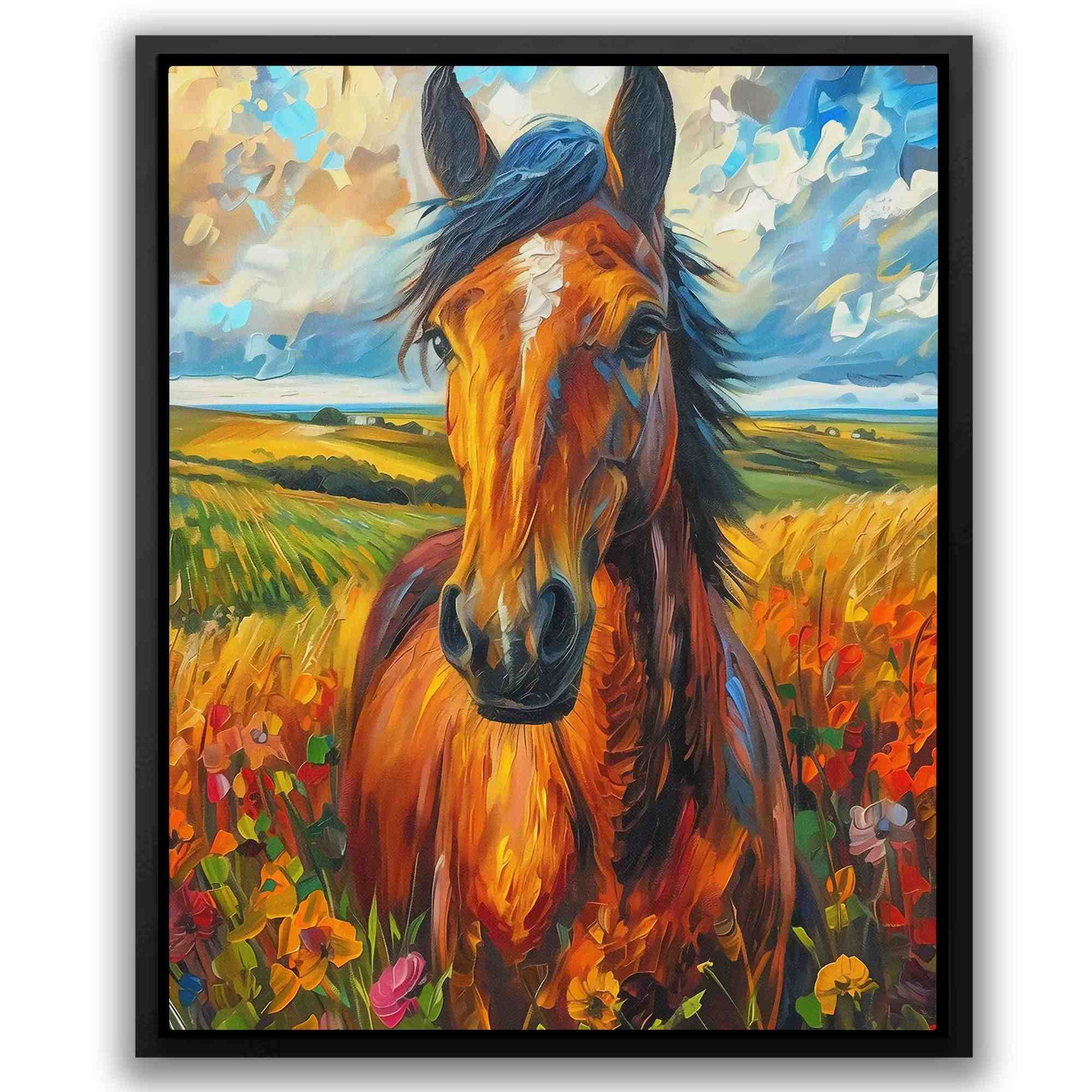 Bold Beauty - Watercolor Brown Canvas Wall Art