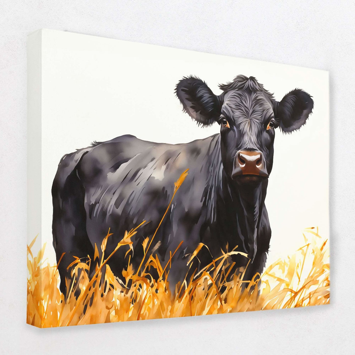 Bold Bovine - Animals Canvas Wall Art