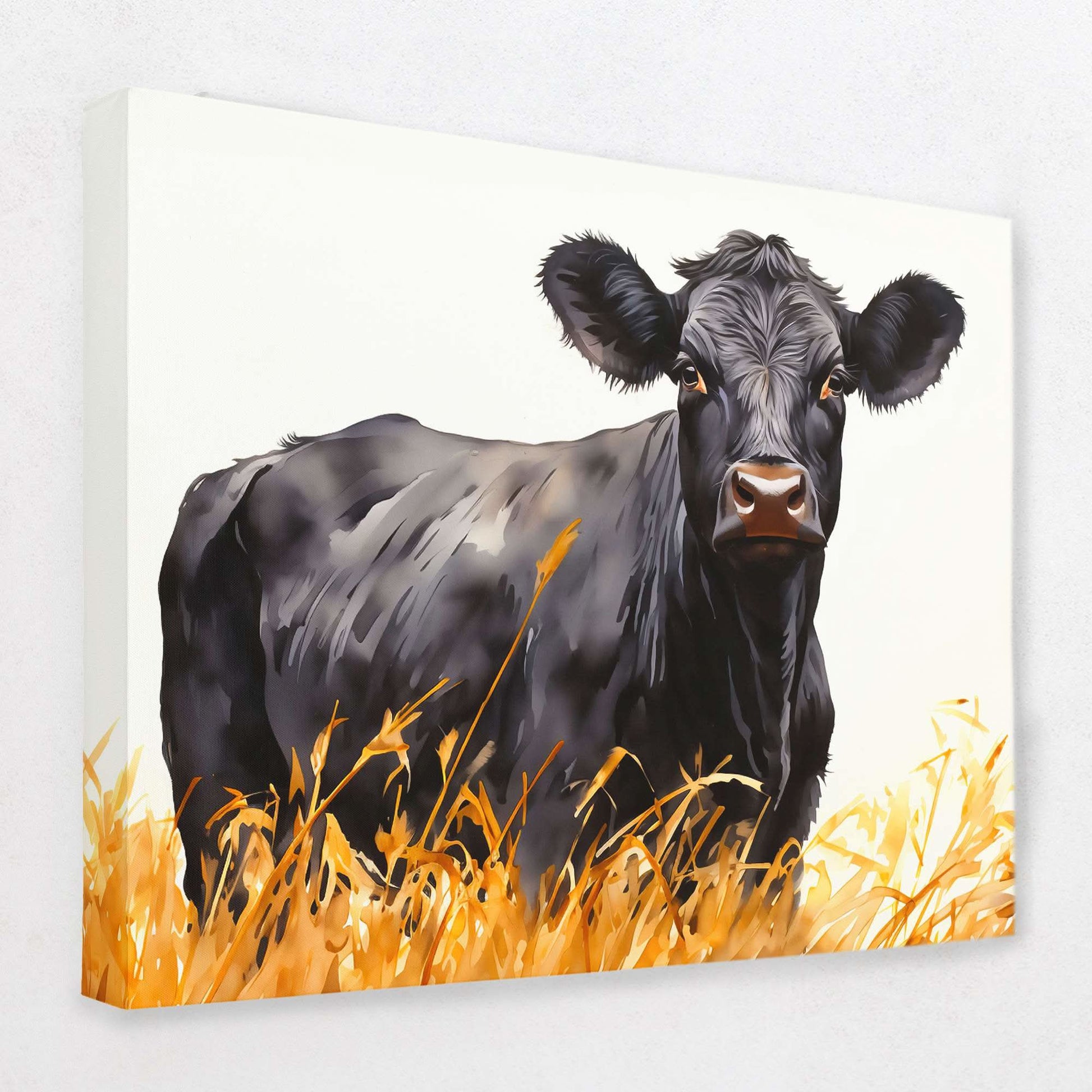 Bold Bovine - Animals Canvas Wall Art