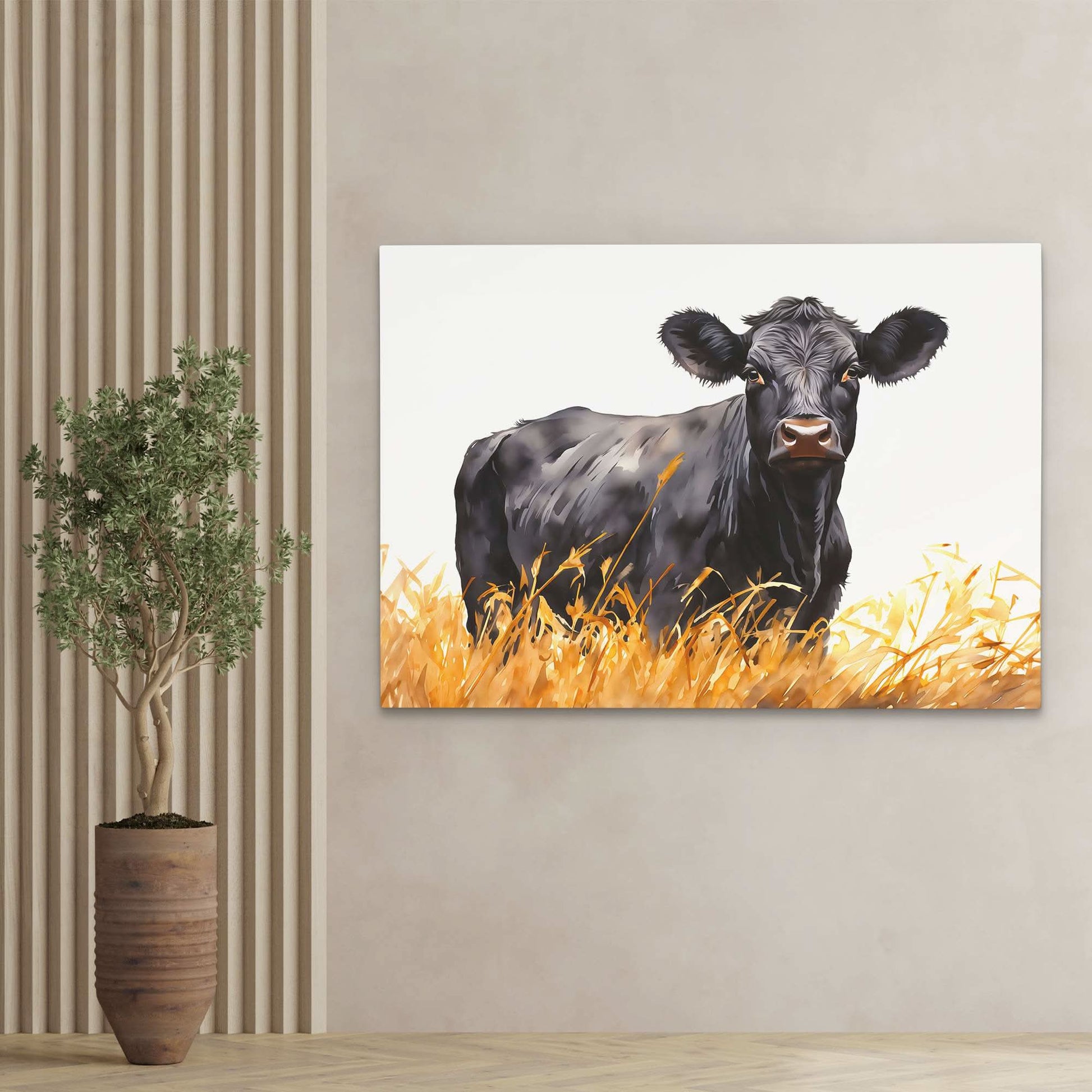 Bold Bovine - Large Canvas Print