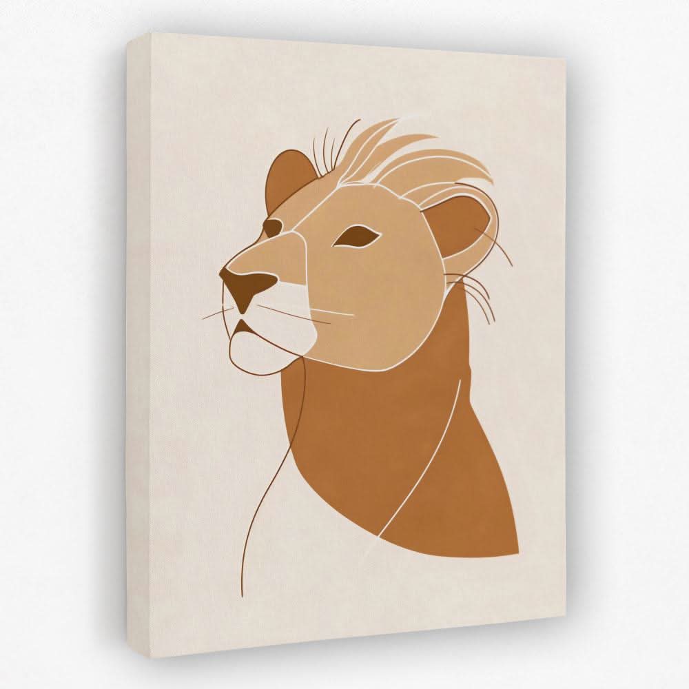 Bold Lioness - Animals Canvas Wall Art