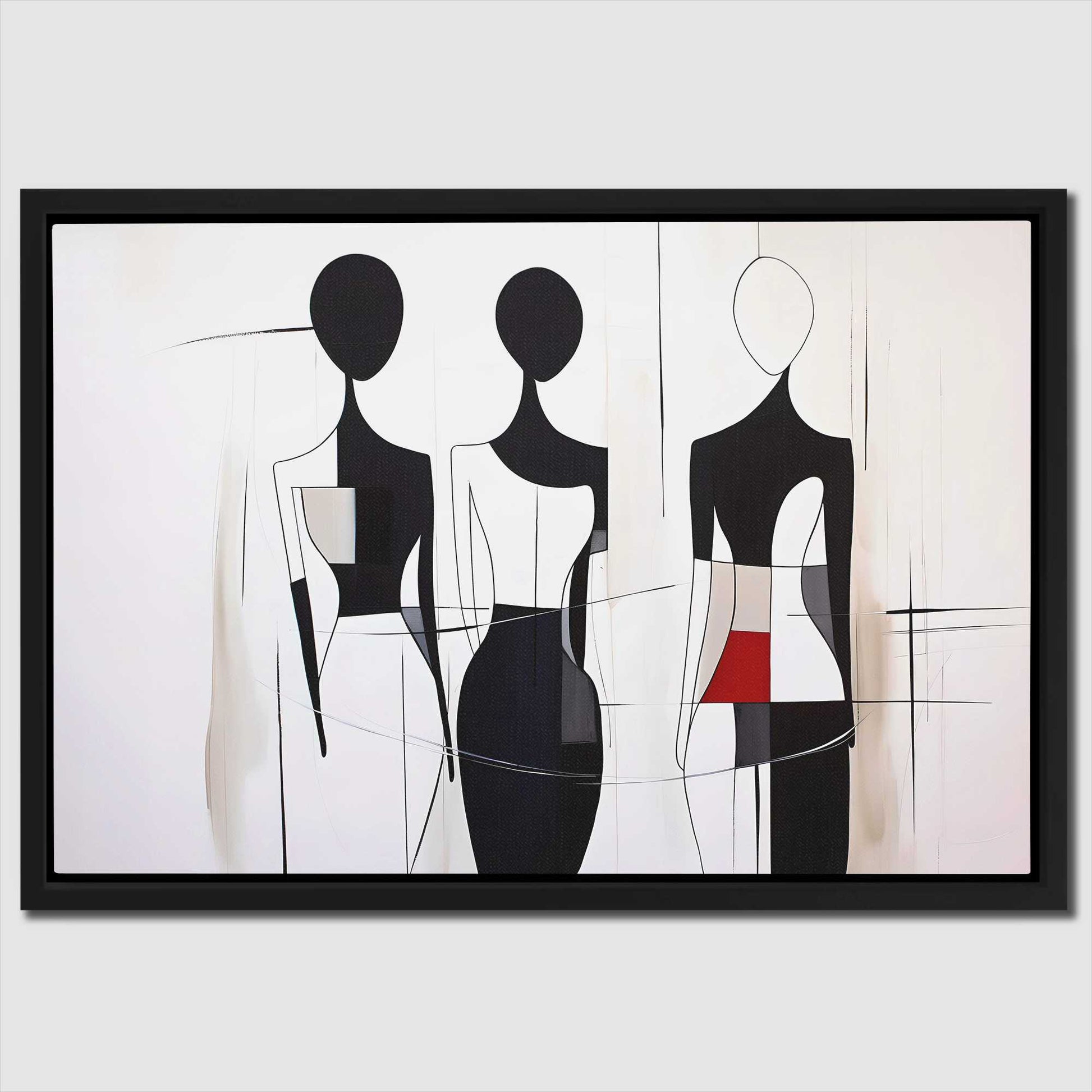 Bold Women - Female Wall Art in Black Frame