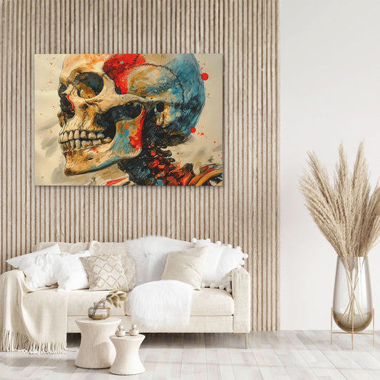 Bones of Contemplation - Abstract Wall Art in Black Frame