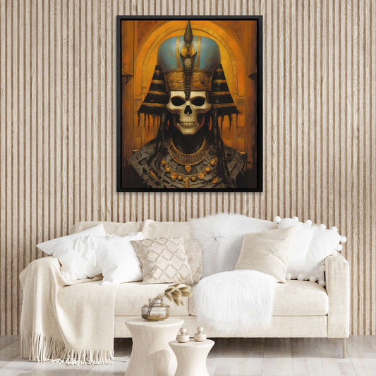Bones of Royalty - Gothic Wall Art in Black Frame